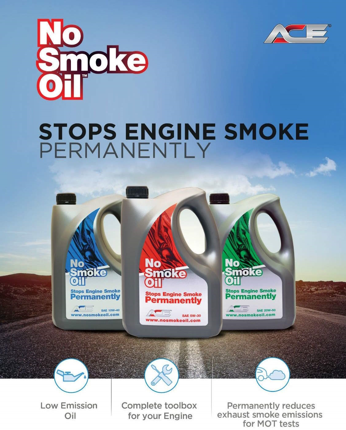 No Smoke Oil 530C Nosmokeoil SAE 05W-30 4 Litres