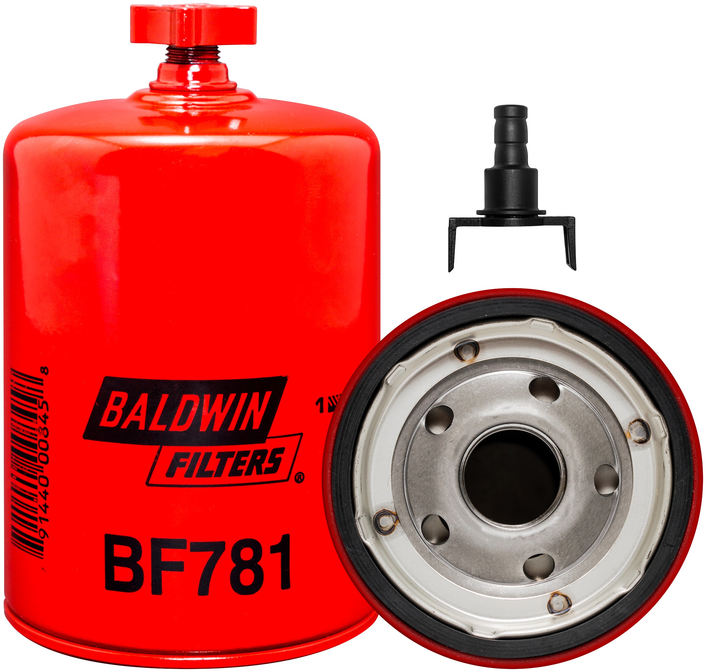 Baldwin BF781 Primary Fuel Spin-on with Drain