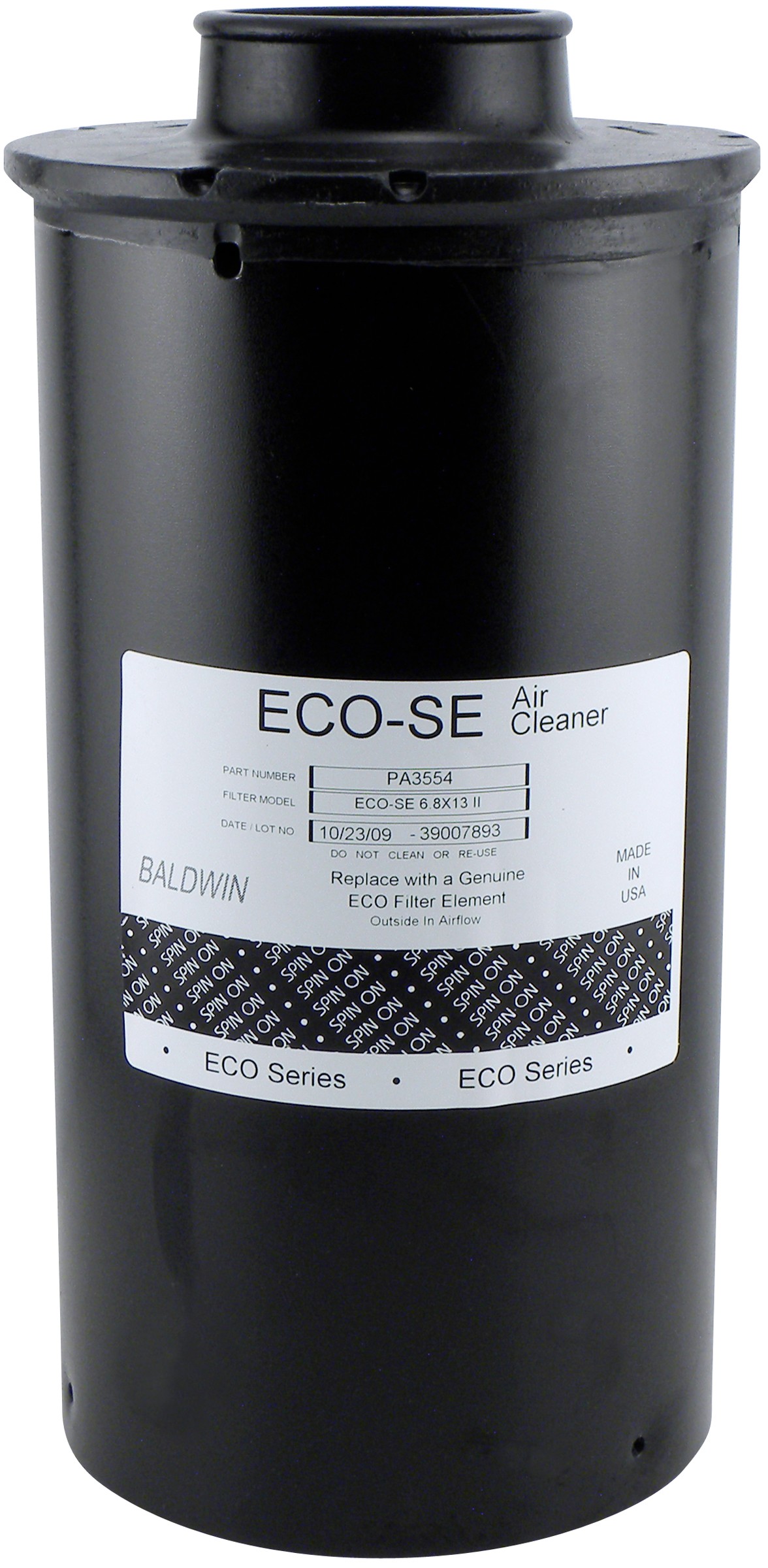 Baldwin PA3554 Replacement for Ecolite Air Element in Disposable Housing
