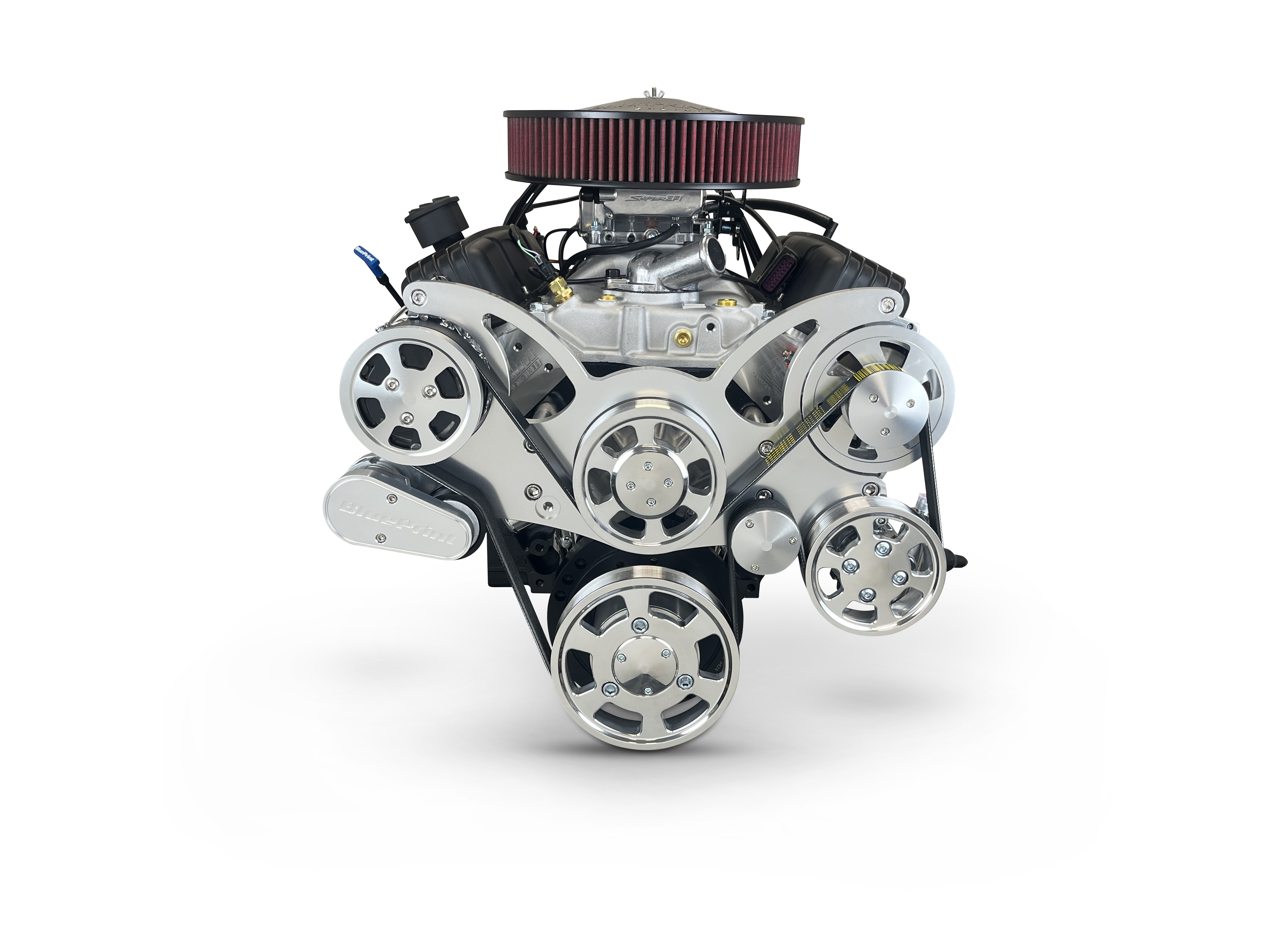 BluePrint Engines MLL-B383FK4WD Truck Edition GM Compatible Builder Series - EFI - Polished Pulley Kit