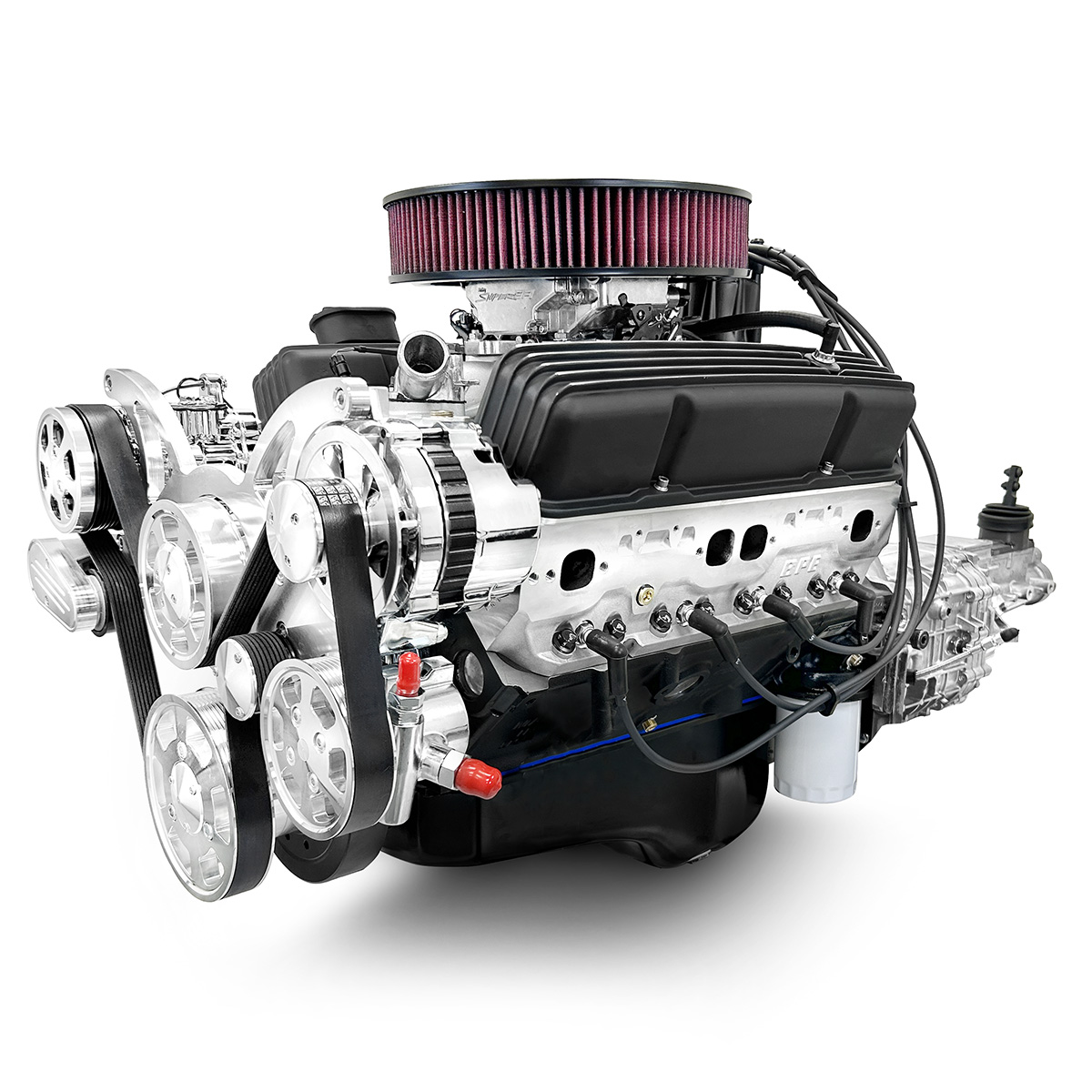 BluePrint Engines MLL-B383FKTKX Standard Edition GM Compatible Builder Series - EFI - Polished Pulley Kit