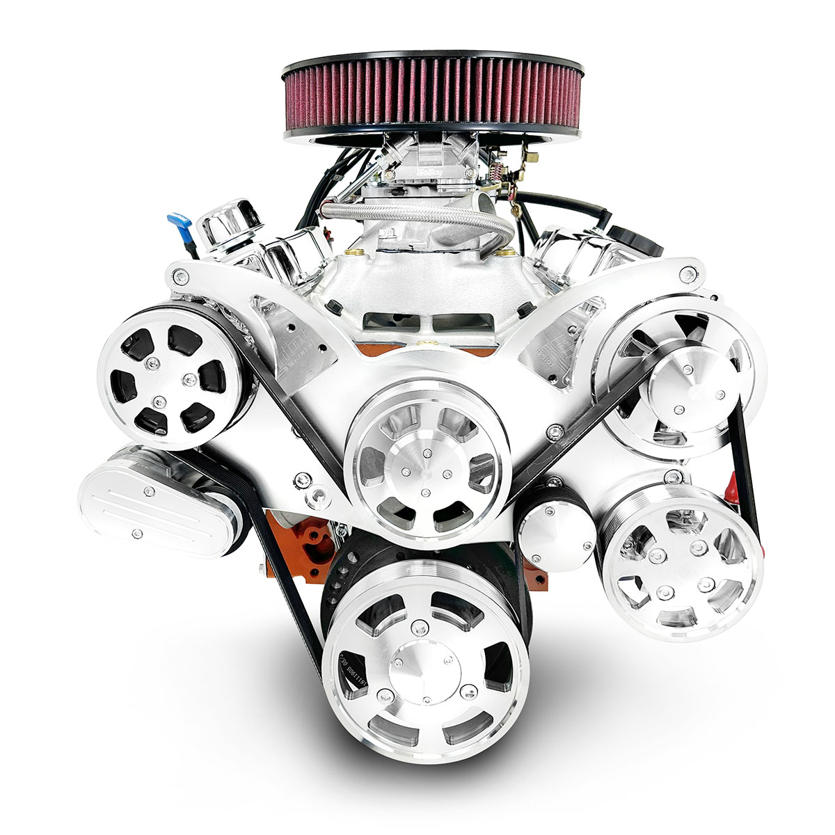 BluePrint Engines MLL-B454K700 Standard Edition GM Compatible Builder Series - Carb - Polished Pulley Kit