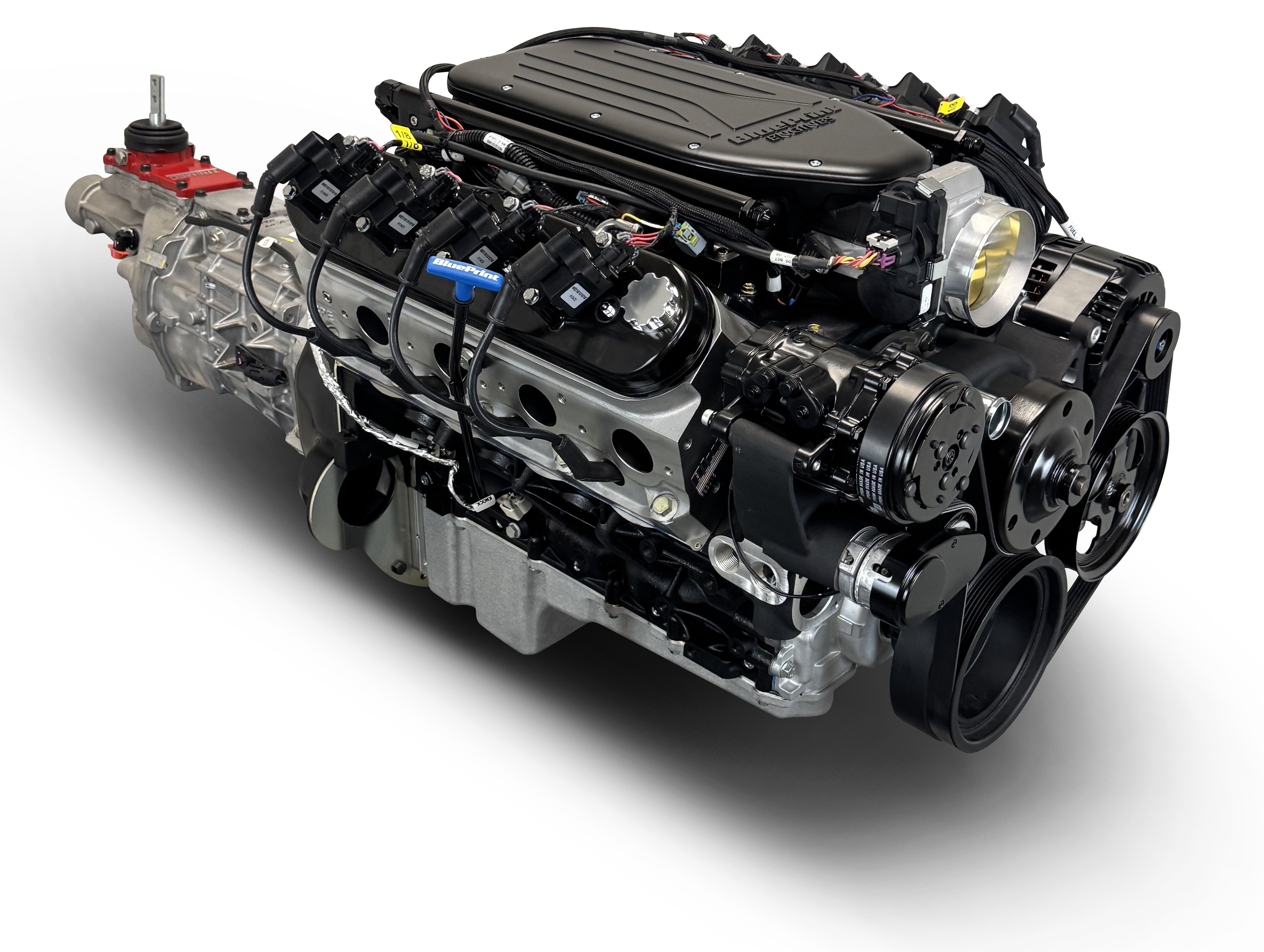 BluePrint Engines MLL-BLS3768KBT56 Standard Edition GM LS Compatible Builder Series - EFI - Black Pulley Kit