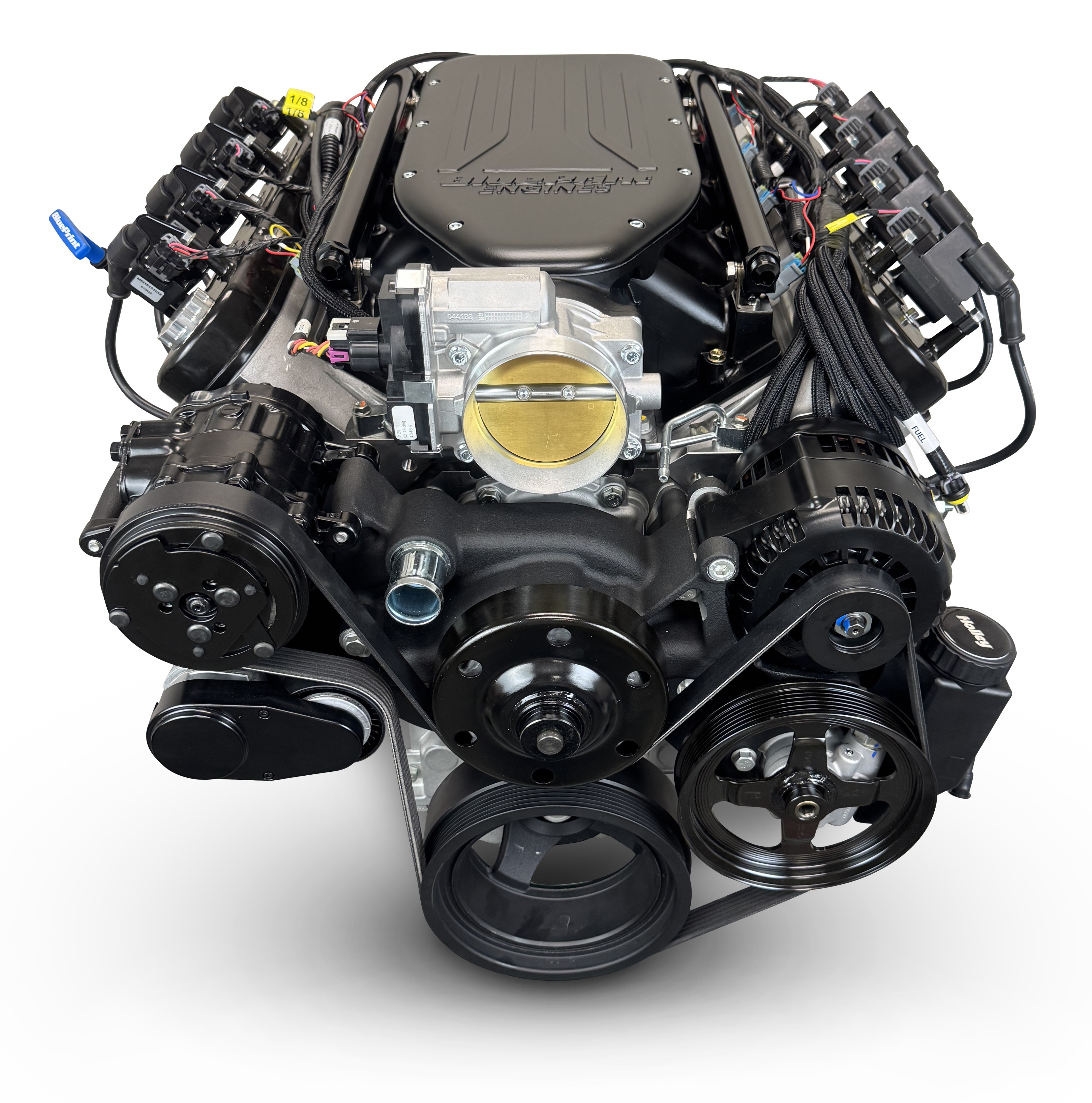 BluePrint Engines MLL-BLS3768KBTKX Standard Edition GM LS Compatible Builder Series - EFI - Black Pulley Kit