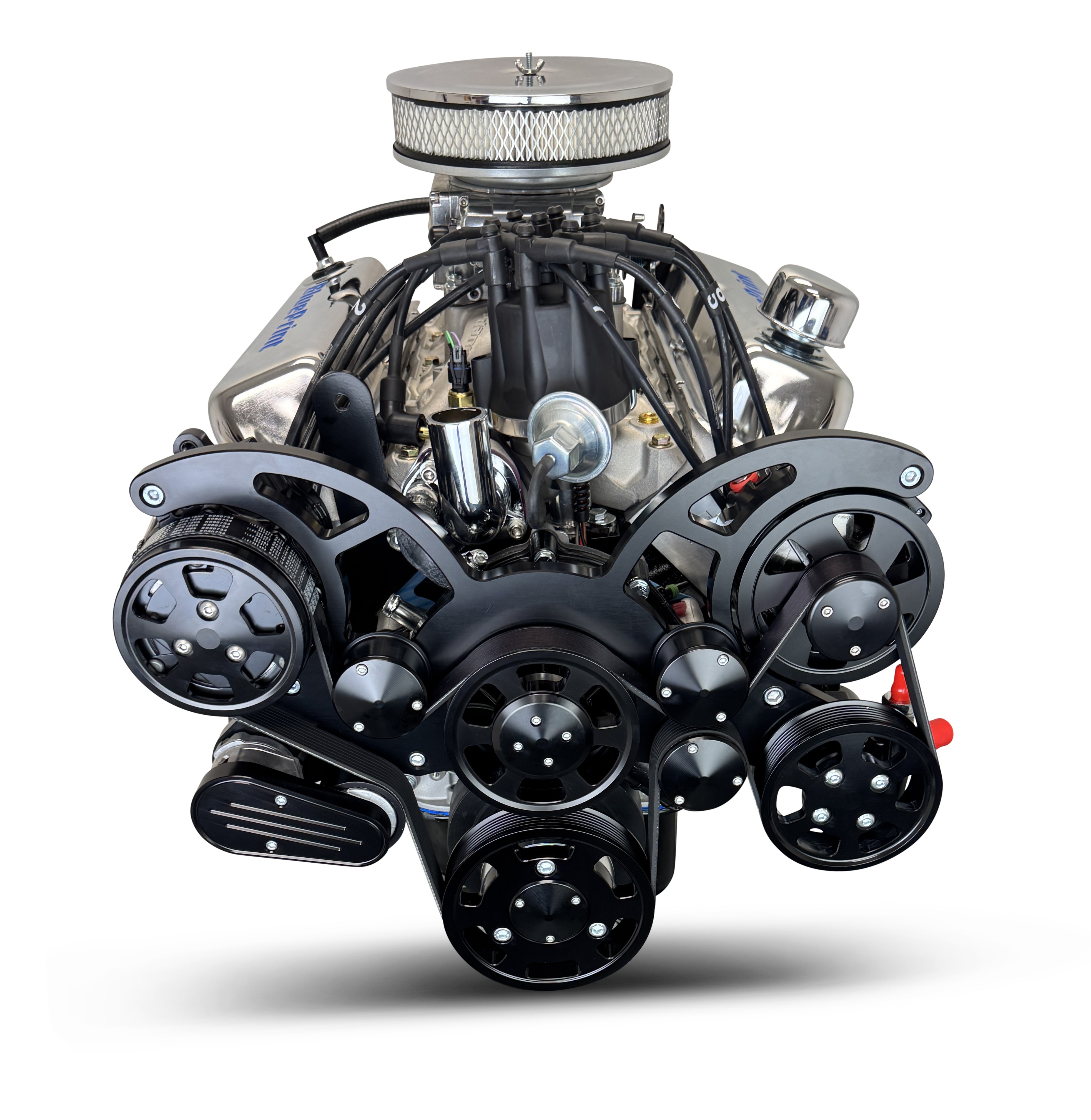 BluePrint Engines MLL-BP302RCTFKB 302CI Ford Small Block Compatible Deluxe Dressed -EFI -Rear Sump -Black Kit