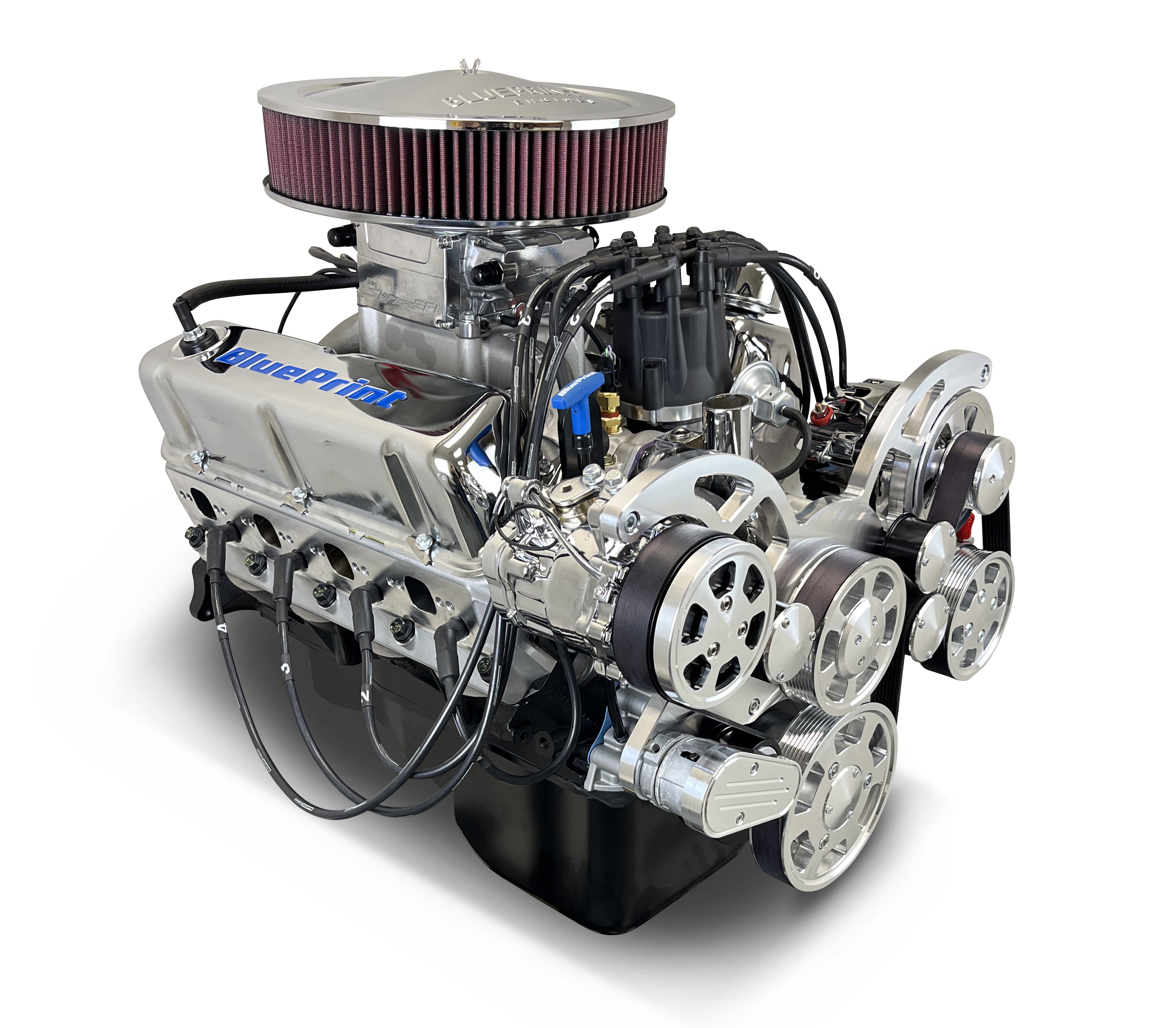 BluePrint Engines MLL-BP3479CTFK 347CI Ford Small Block Compatible Deluxe Dressed -EFI -Polished Kit
