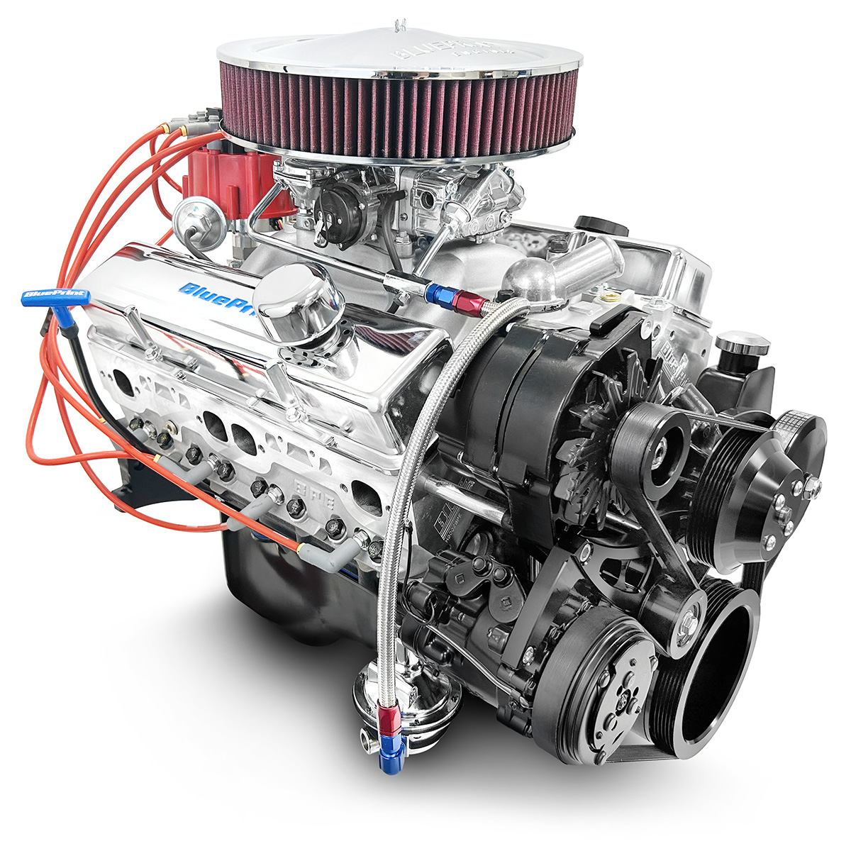 BluePrint Engines MLL-BP3505CTCK 350CI GM Small Block Compatible Deluxe Dressed -Carb -Black Kit