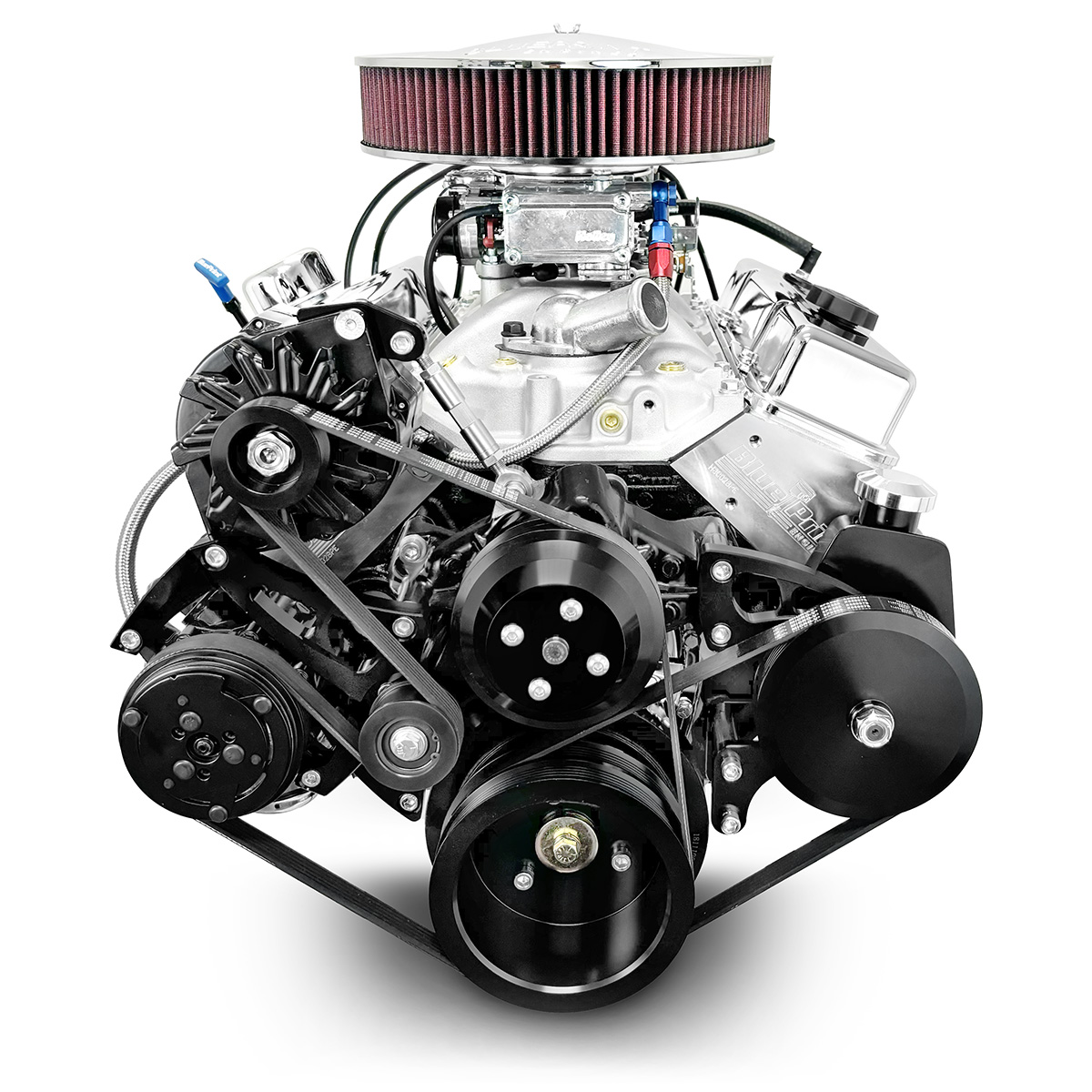 BluePrint Engines MLL-BP350CTCK 350CI GM Small Block Compatible Deluxe Dressed -Carb -Black Kit