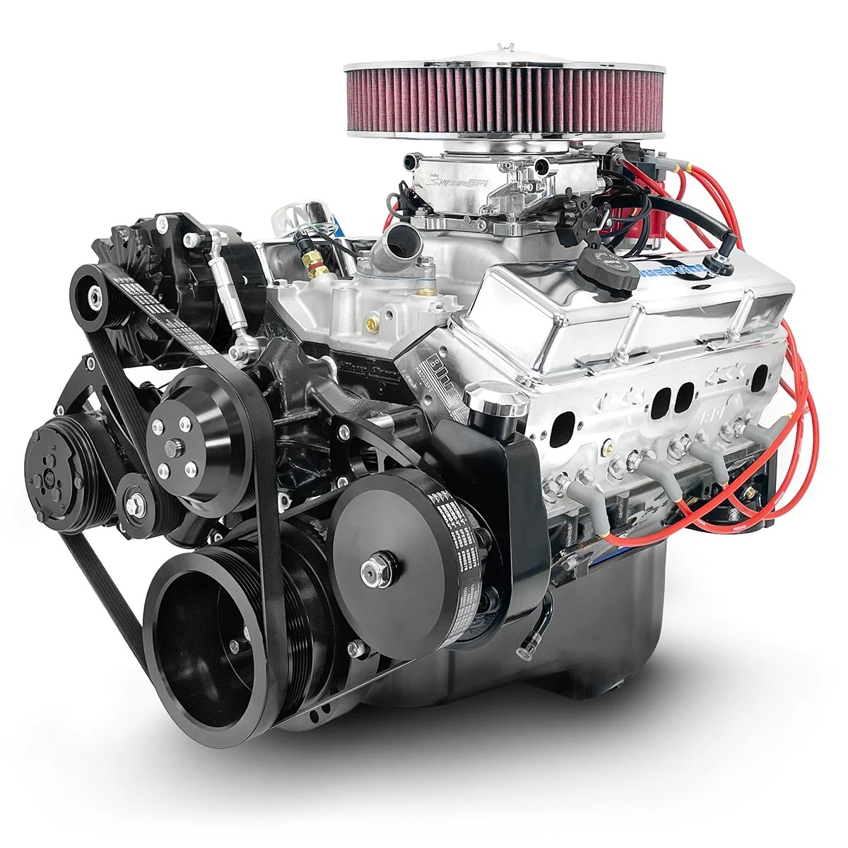 BluePrint Engines MLL-BP38318CTFDK 383CI GM Small Block Compatible Deluxe Dressed -EFI -Black Kit