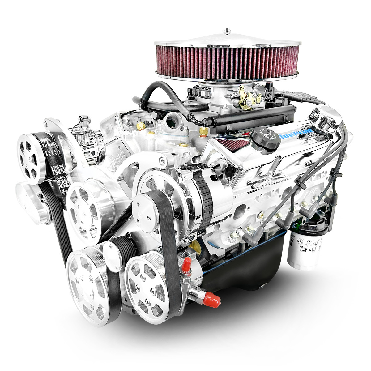 BluePrint Engines MLL-BP38318MPFIK 383CI GM Small Block Compatible Deluxe Dressed -MPFI -Polished Kit