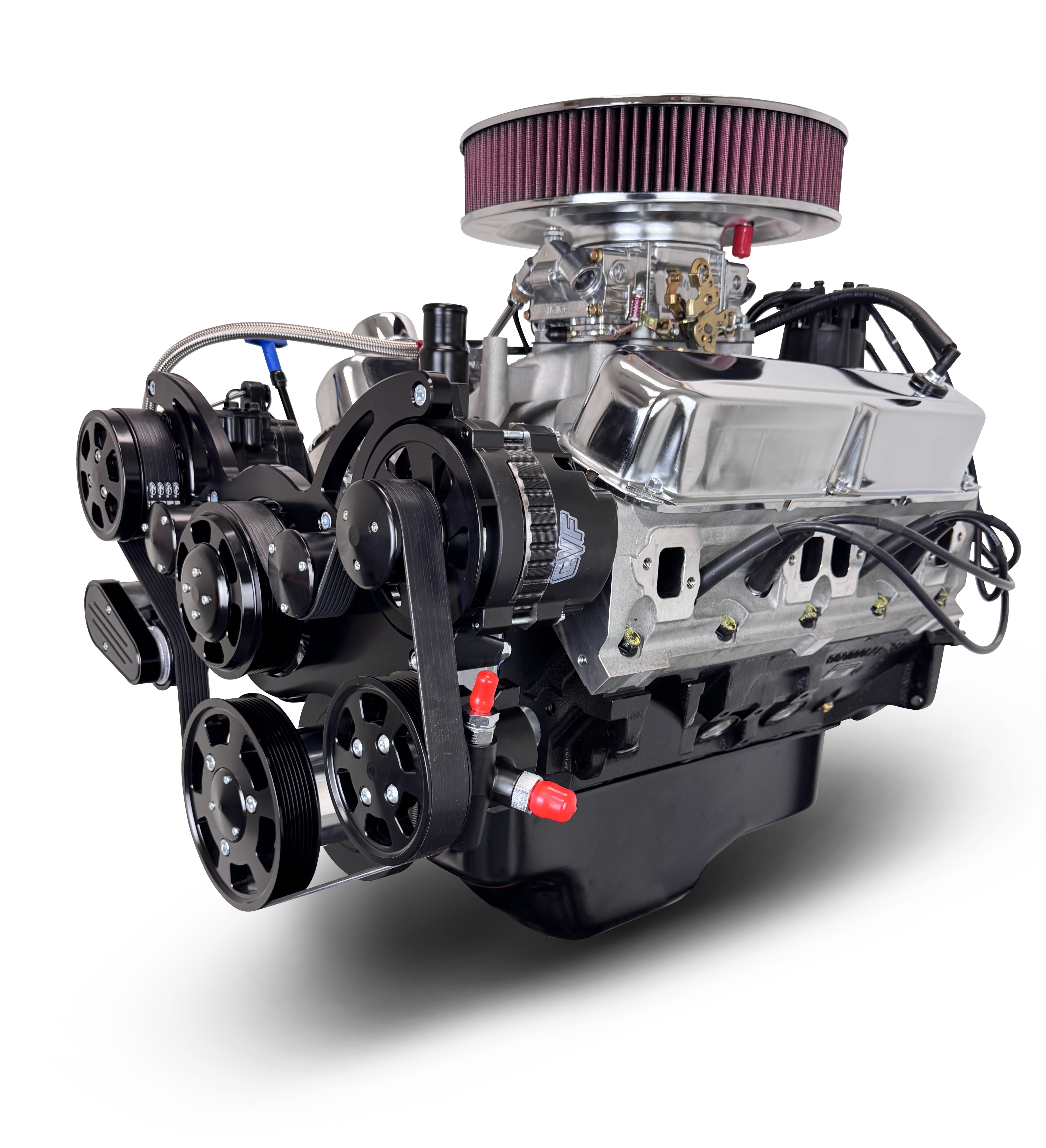 BluePrint Engines MLL-BPC4085CTCKB 408CI Chrysler Small Block Compatible Deluxe Dressed -Carb -Black Kit