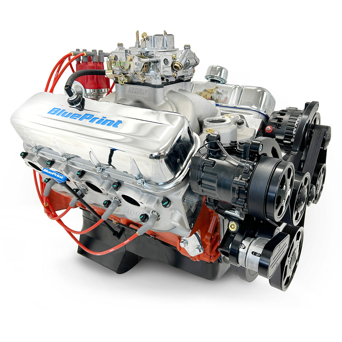 BluePrint Engines MLL-PS502CTCKB 502CI GM Big Block Compatible Deluxe Dressed - Carb - Black Kit