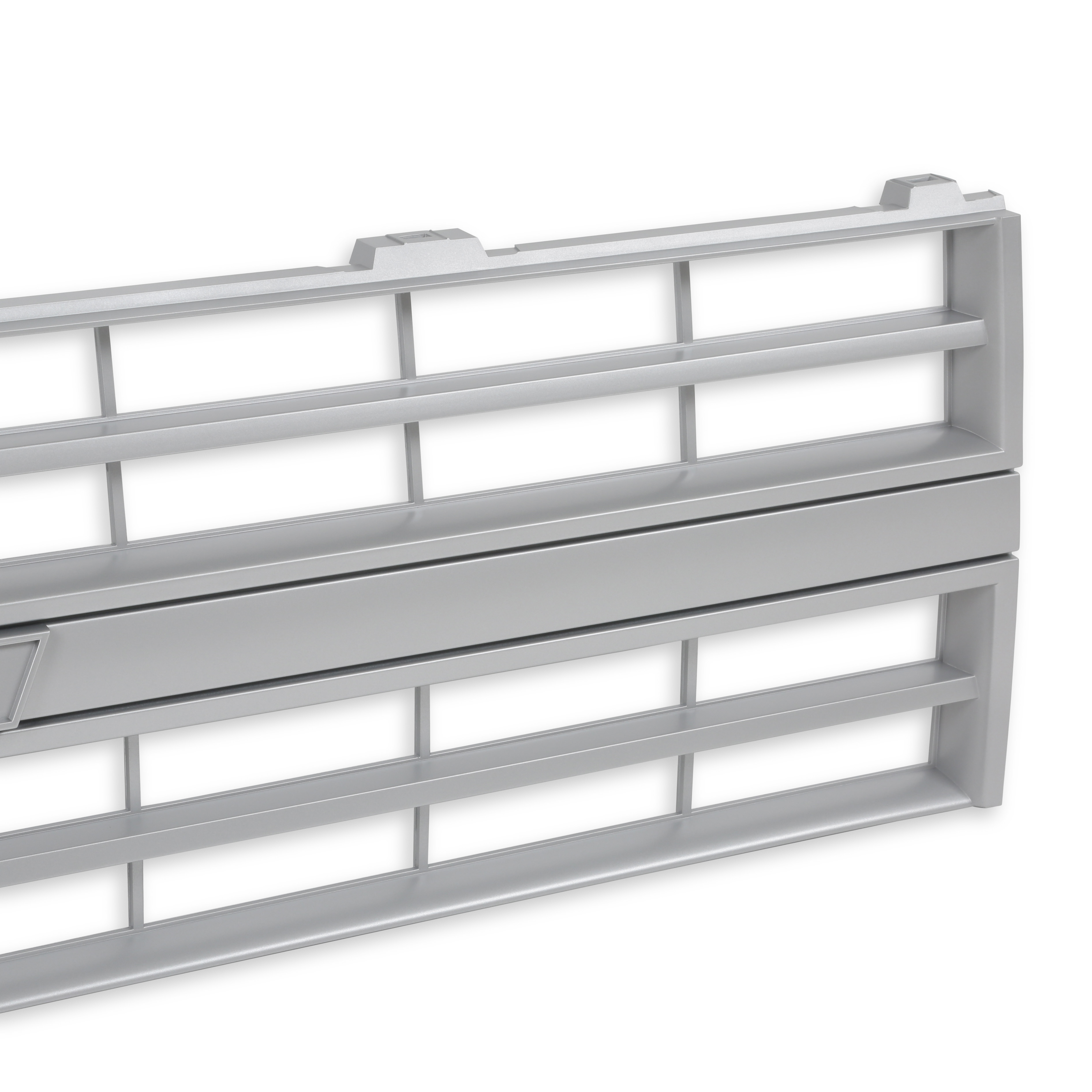 BROTHERS Trucks C/K Grille - w/ Bowtie - w/o Molding - Single Headlight - Silver