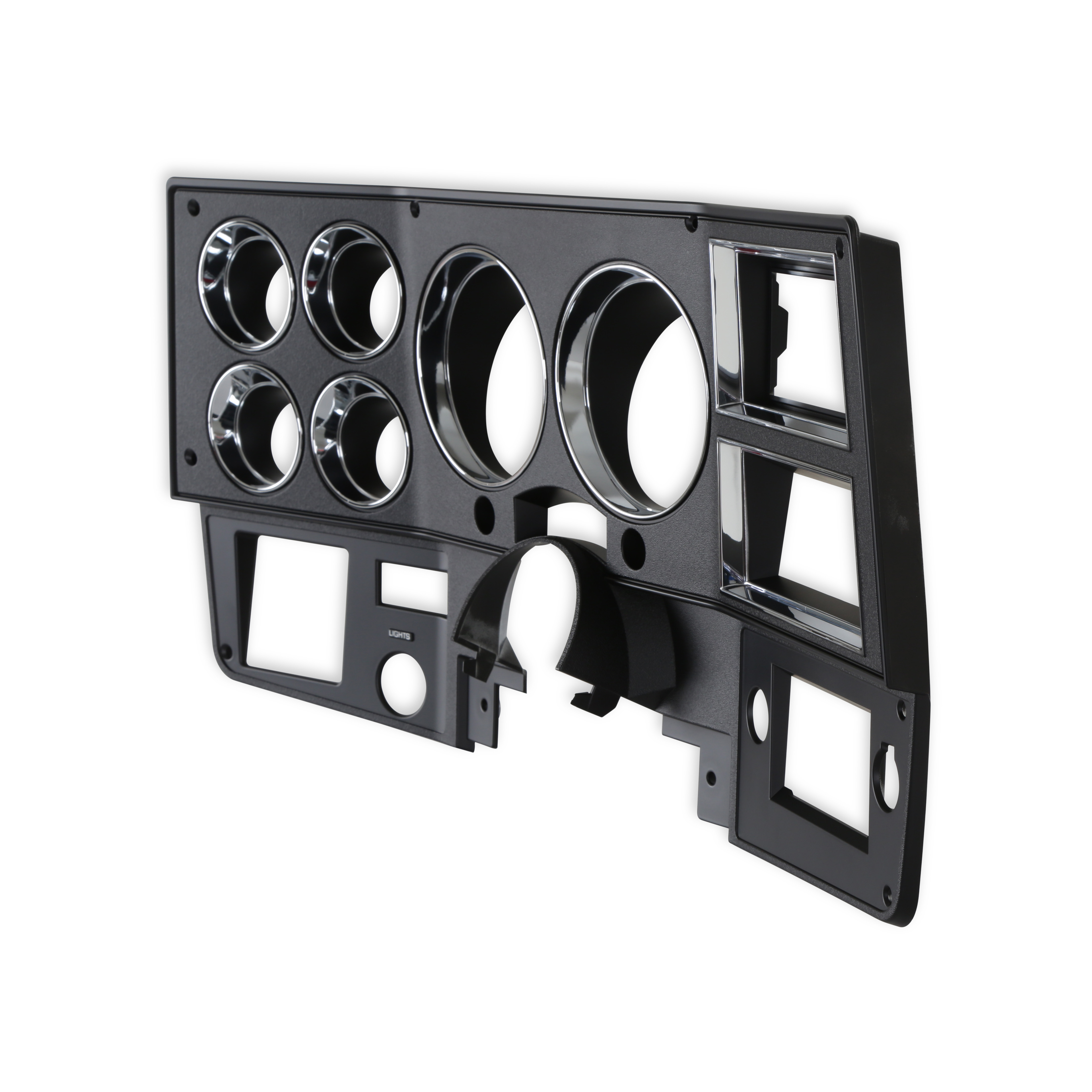 Brothers Trucks Instrument Bezel - With A/C - Black/Chrome