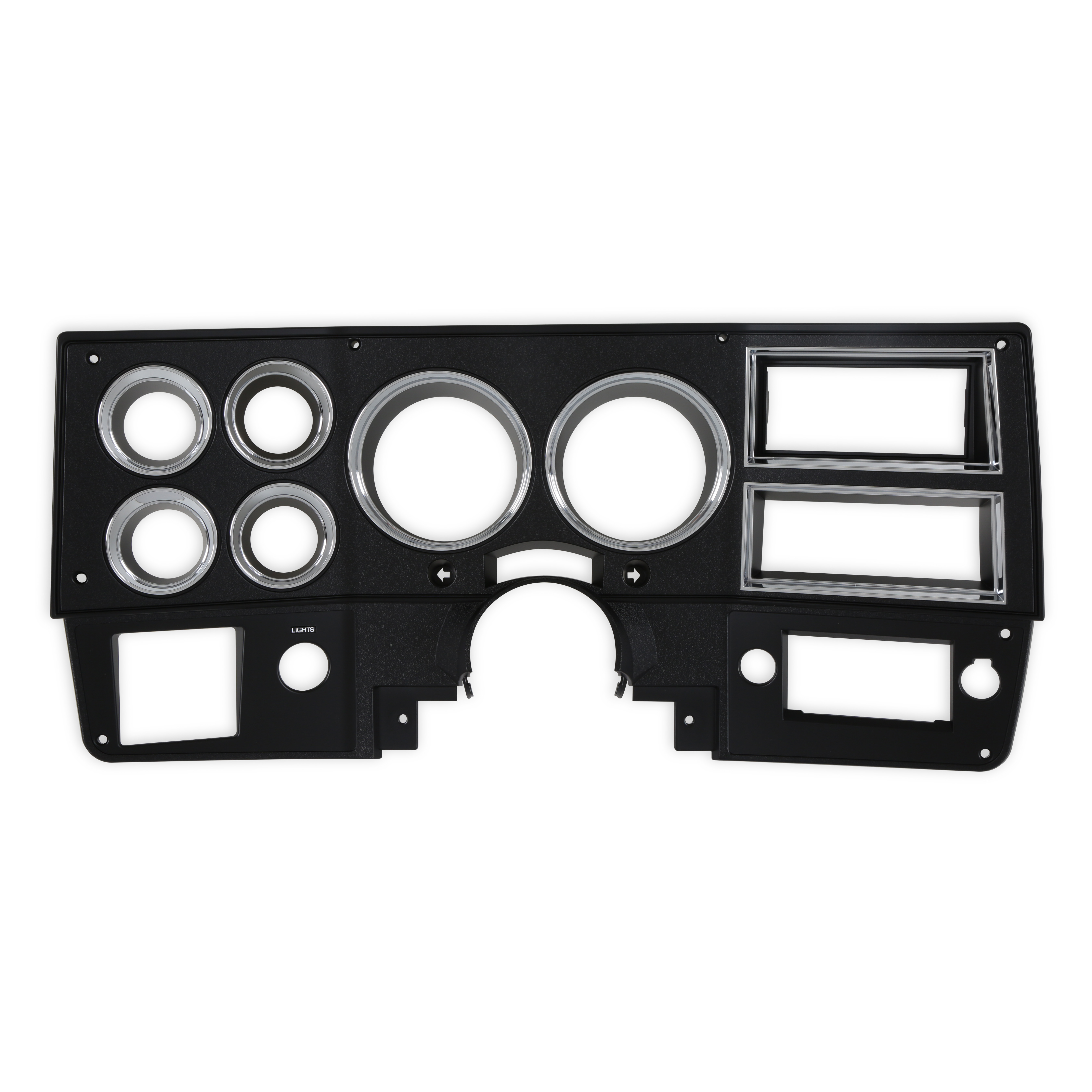 Brothers Trucks Instrument Cluster Bezel - With A/C - Black/Chrome - Image 7