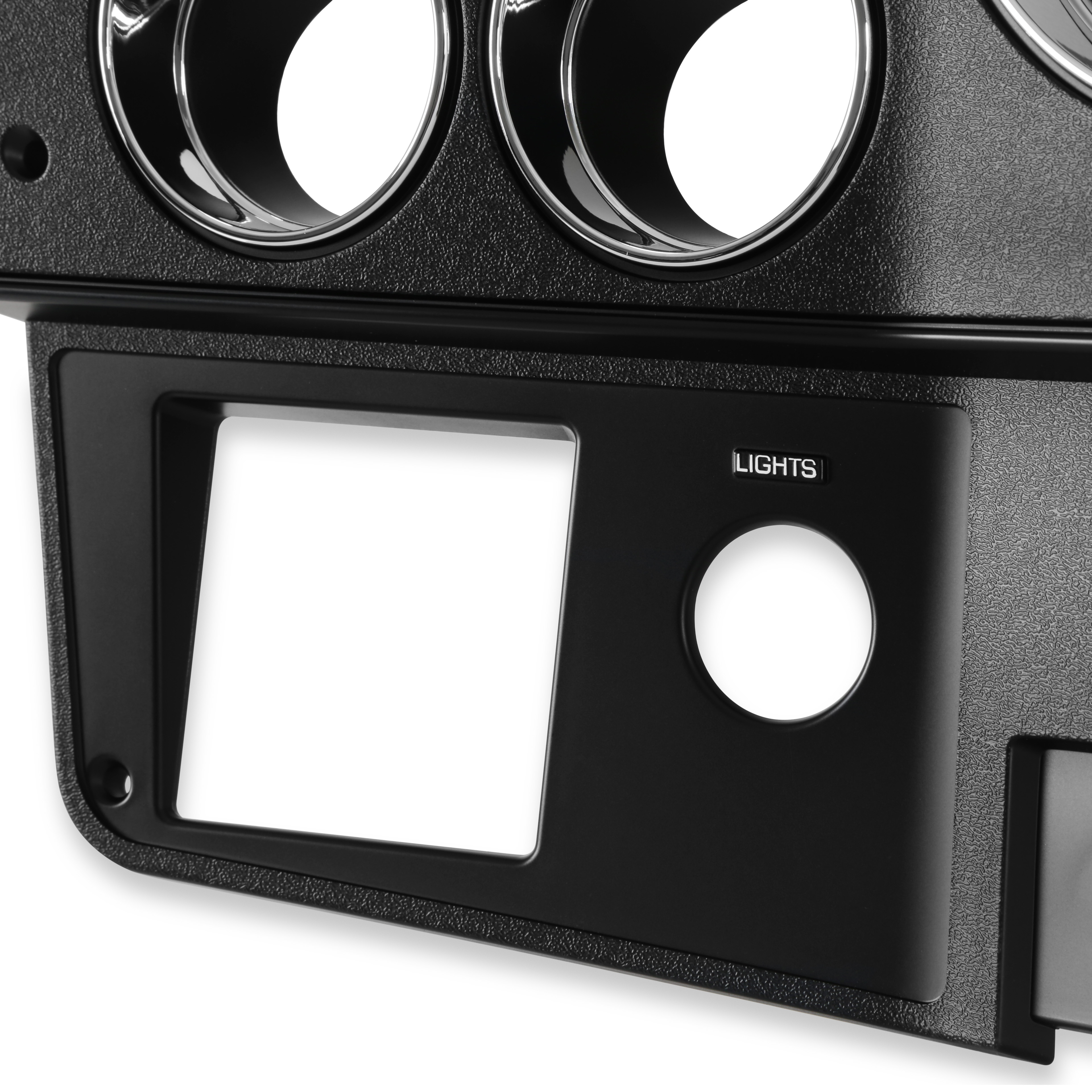 Brothers Trucks Instrument Cluster Bezel - With A/C - Black/Chrome - Image 3