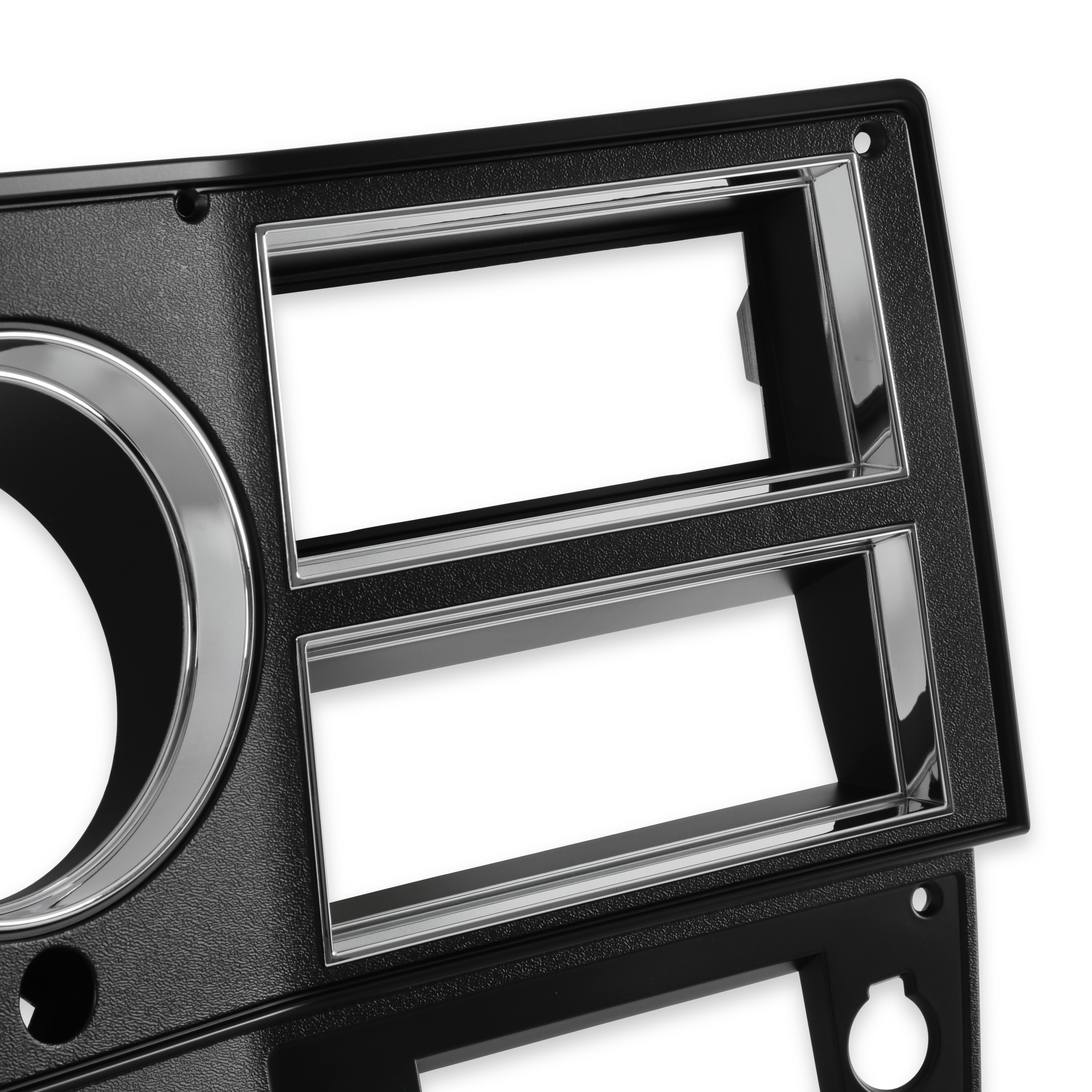 Brothers Trucks Instrument Cluster Bezel - With A/C - Black/Chrome - Image 4