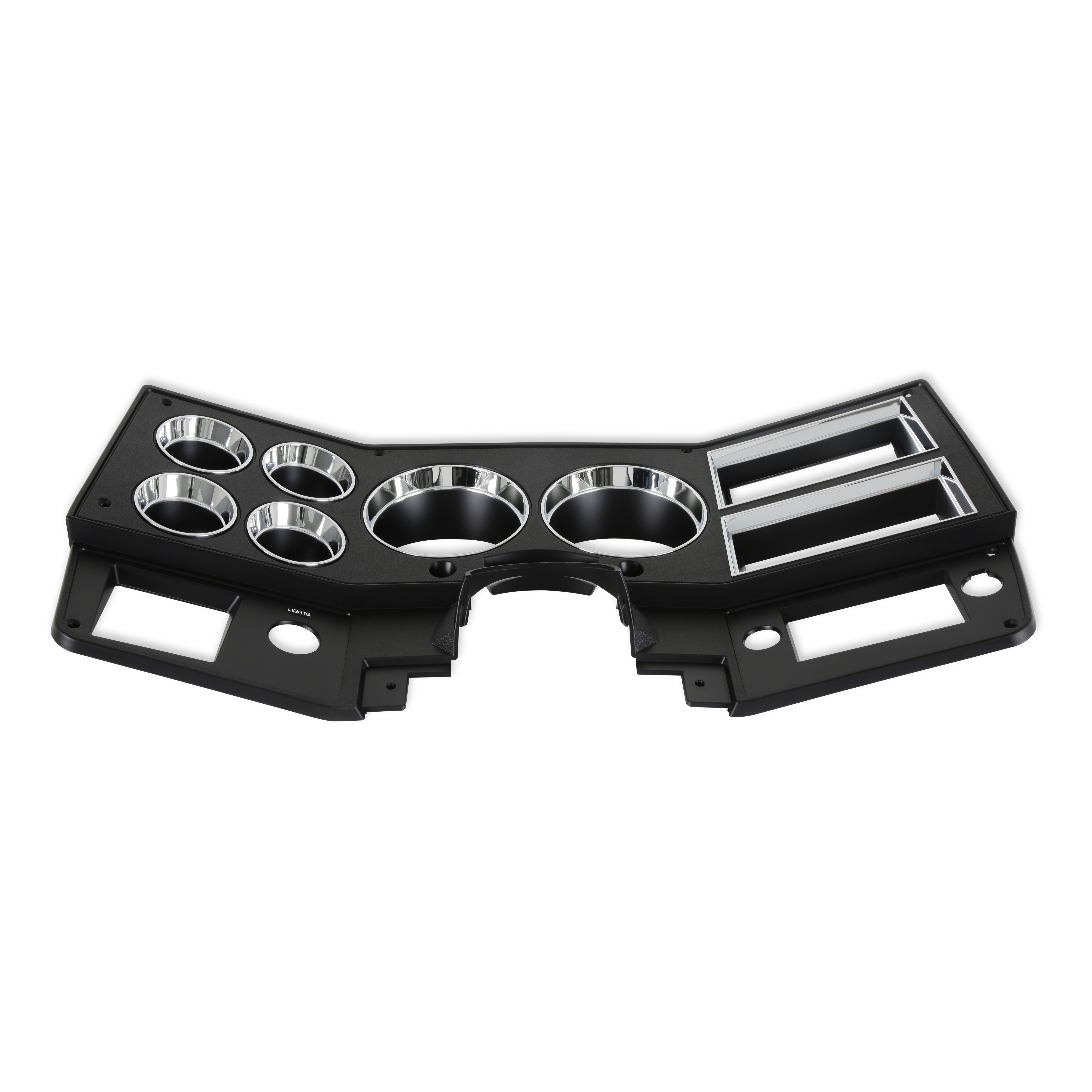 Brothers Trucks Instrument Cluster Bezel - With A/C - Black/Chrome - Image 5