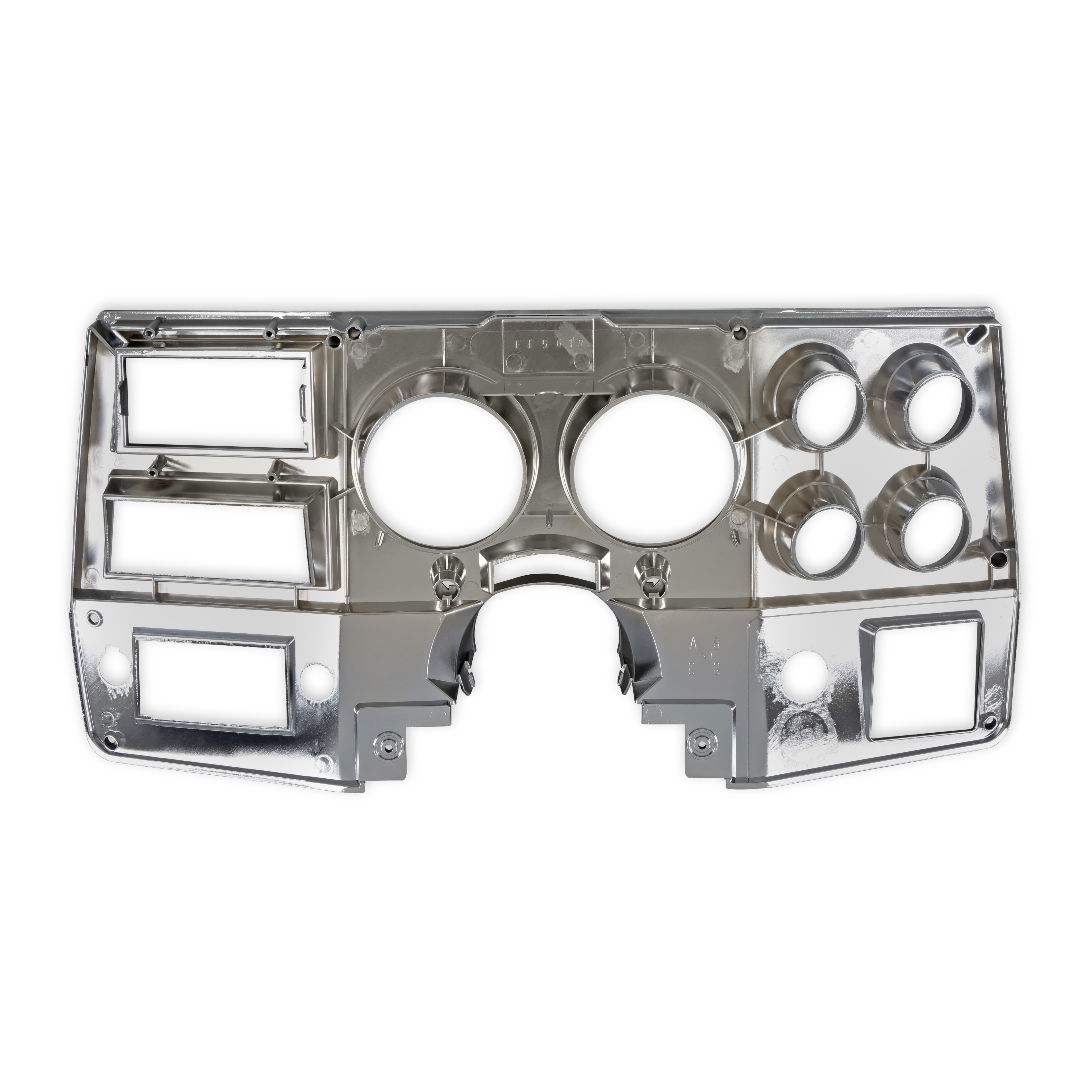 Brothers Trucks Instrument Cluster Bezel - With A/C - Black/Chrome - Image 6