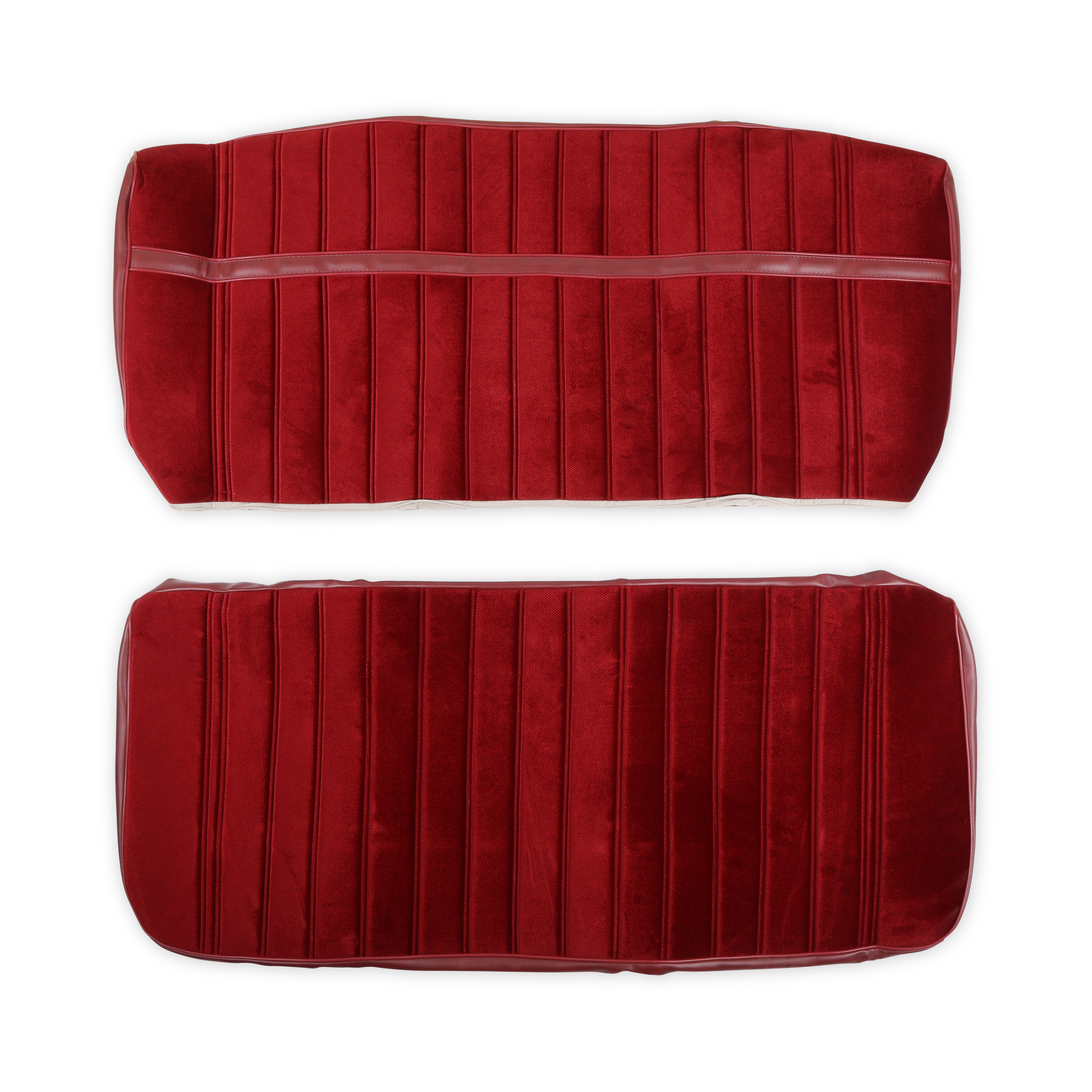 BROTHERS Trucks C/K Seat Upholstery Kit - Cloth/Vinyl - Maroon/Burgundy
