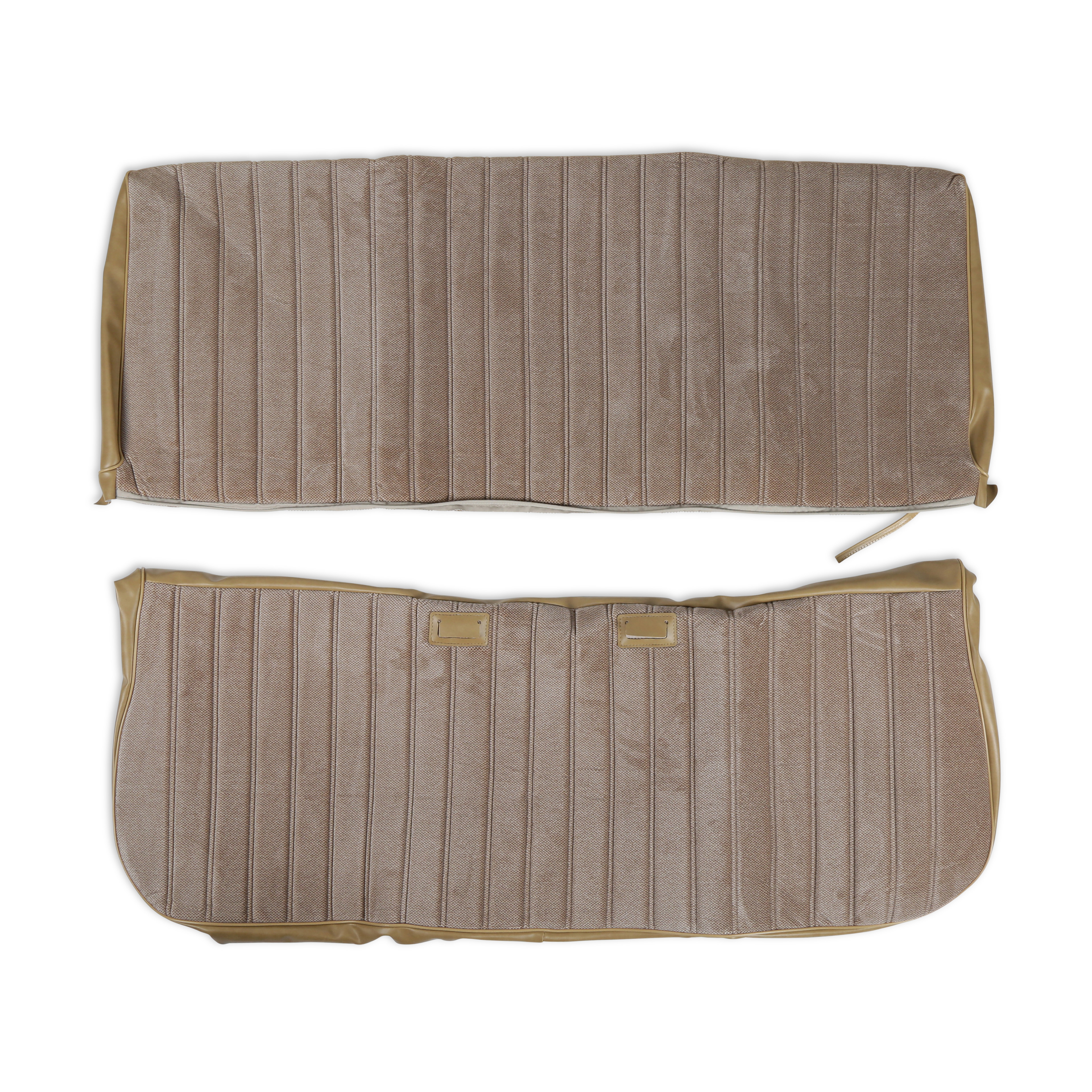 BROTHERS Trucks C/K Seat Upholstery Kit - Full Pleat Cloth/Vinyl - Tan