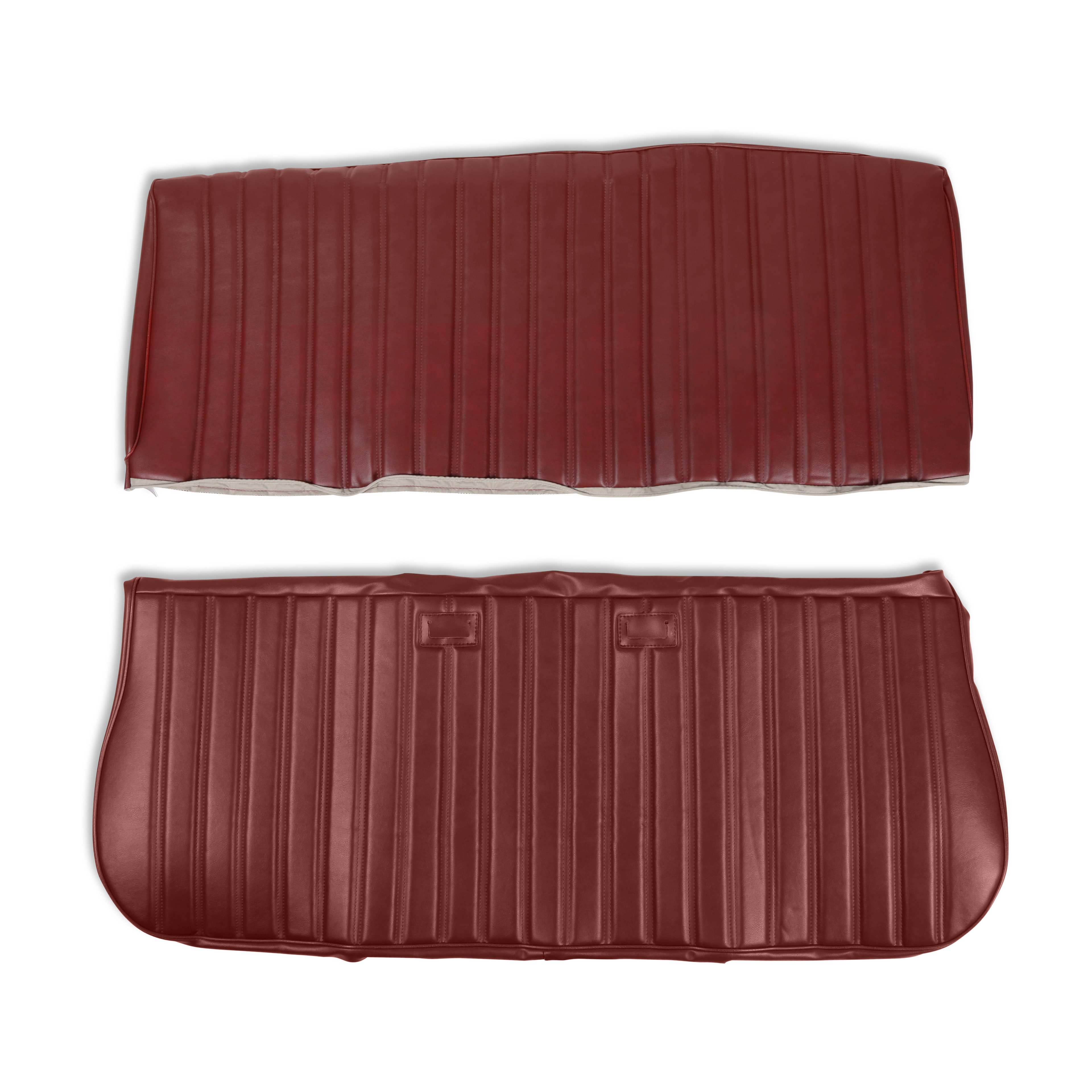 BROTHERS Trucks C/K Seat Upholstery Kit - Full Pleat Vinyl - Maroon