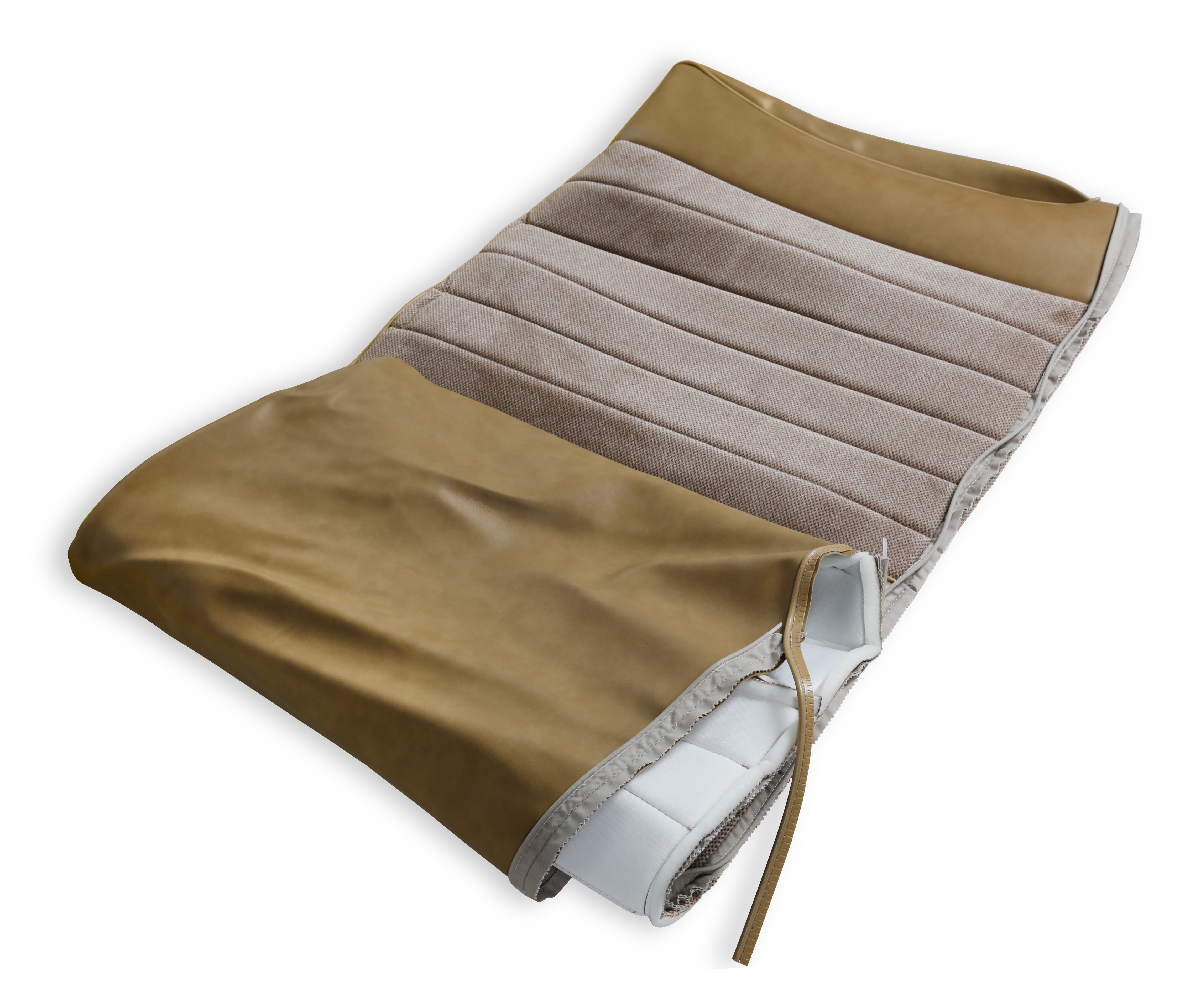 BROTHERS Trucks C/K Seat Upholstery Kit - Standard Pleat Cloth/Vinyl - Tan
