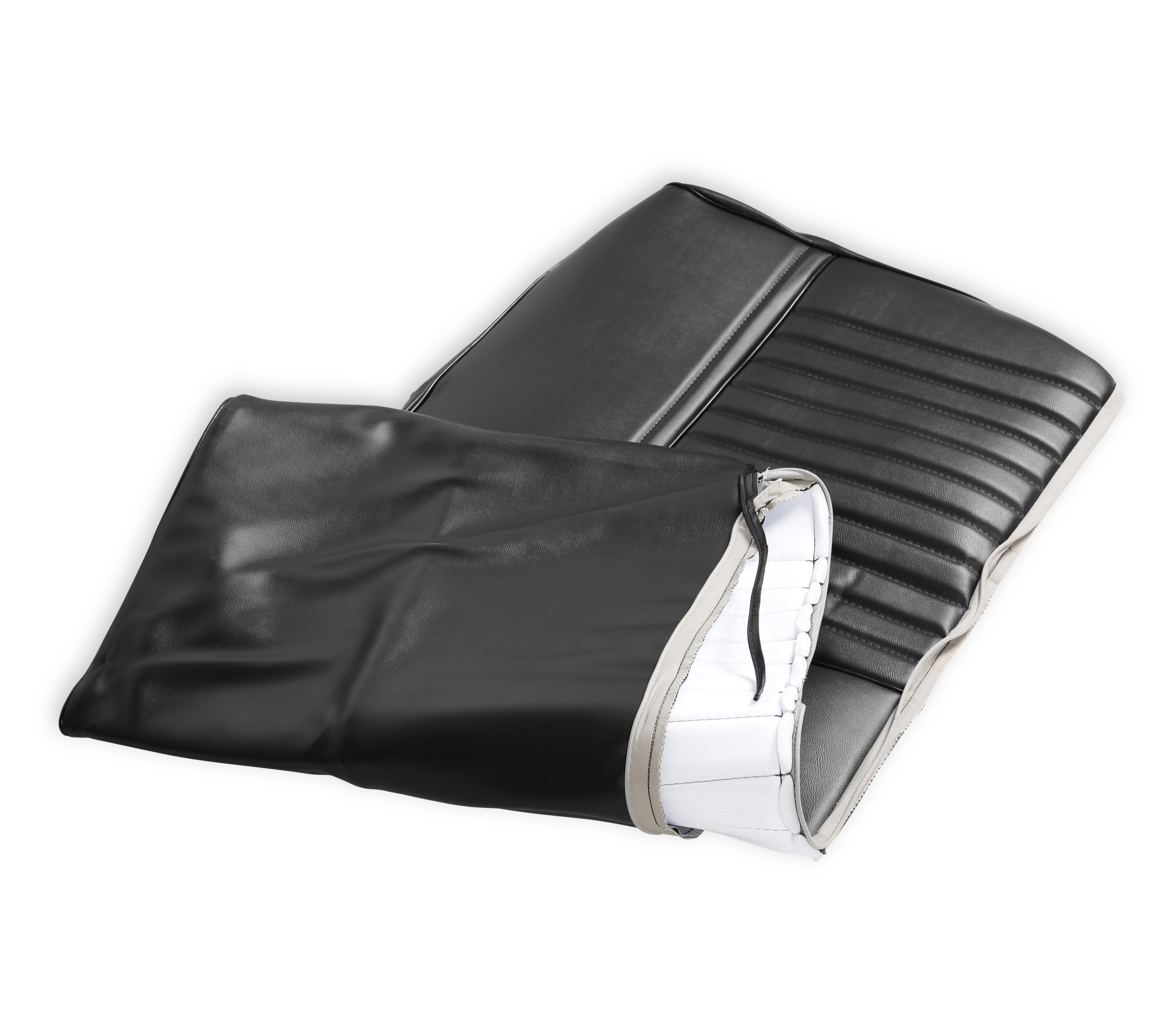 BROTHERS Trucks C/K Seat Upholstery Kit - Deluxe Pleat Vinyl - Black