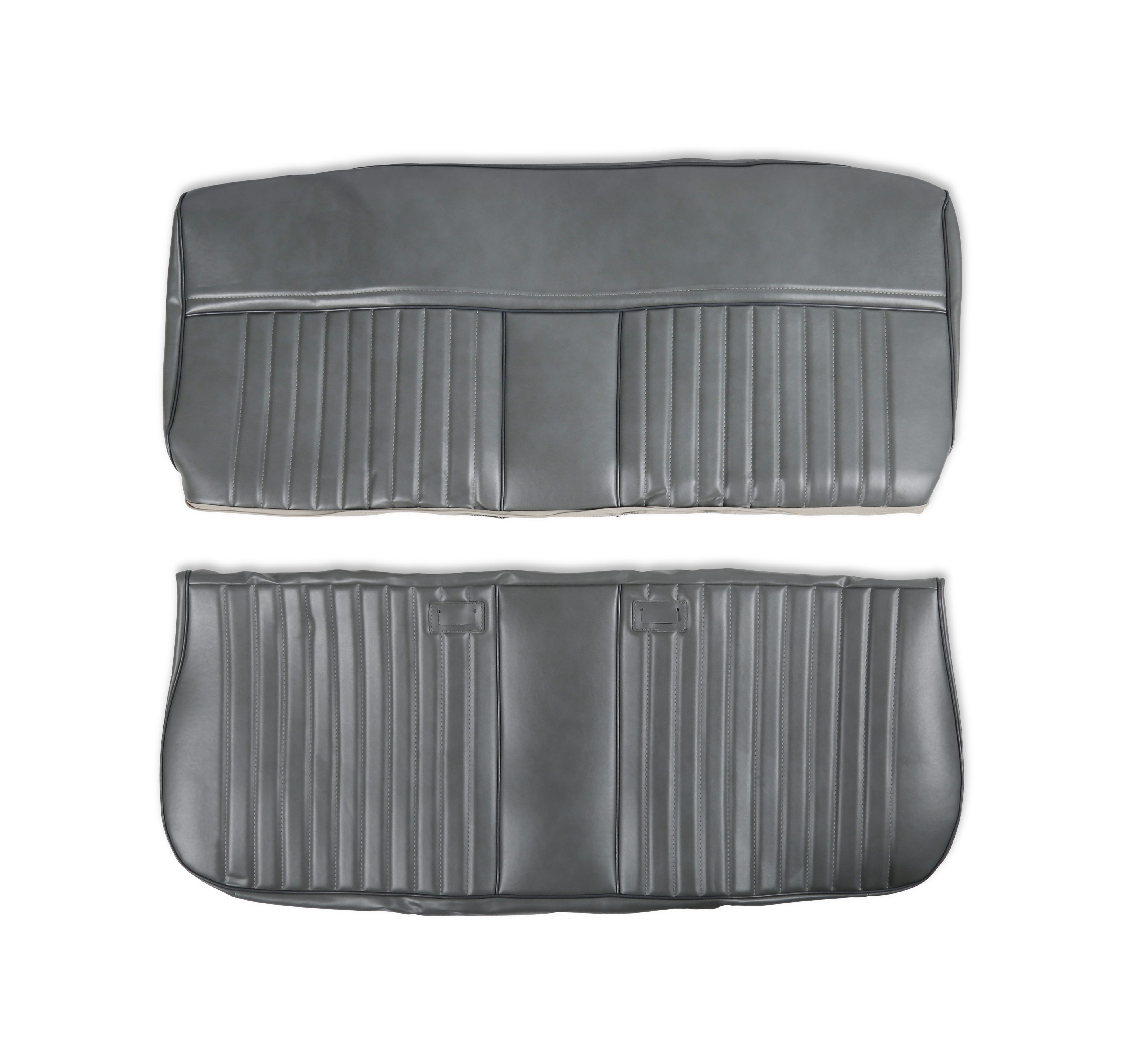 BROTHERS Trucks C/K Seat Upholstery Kit - Deluxe Pleat Vinyl - Charcoal