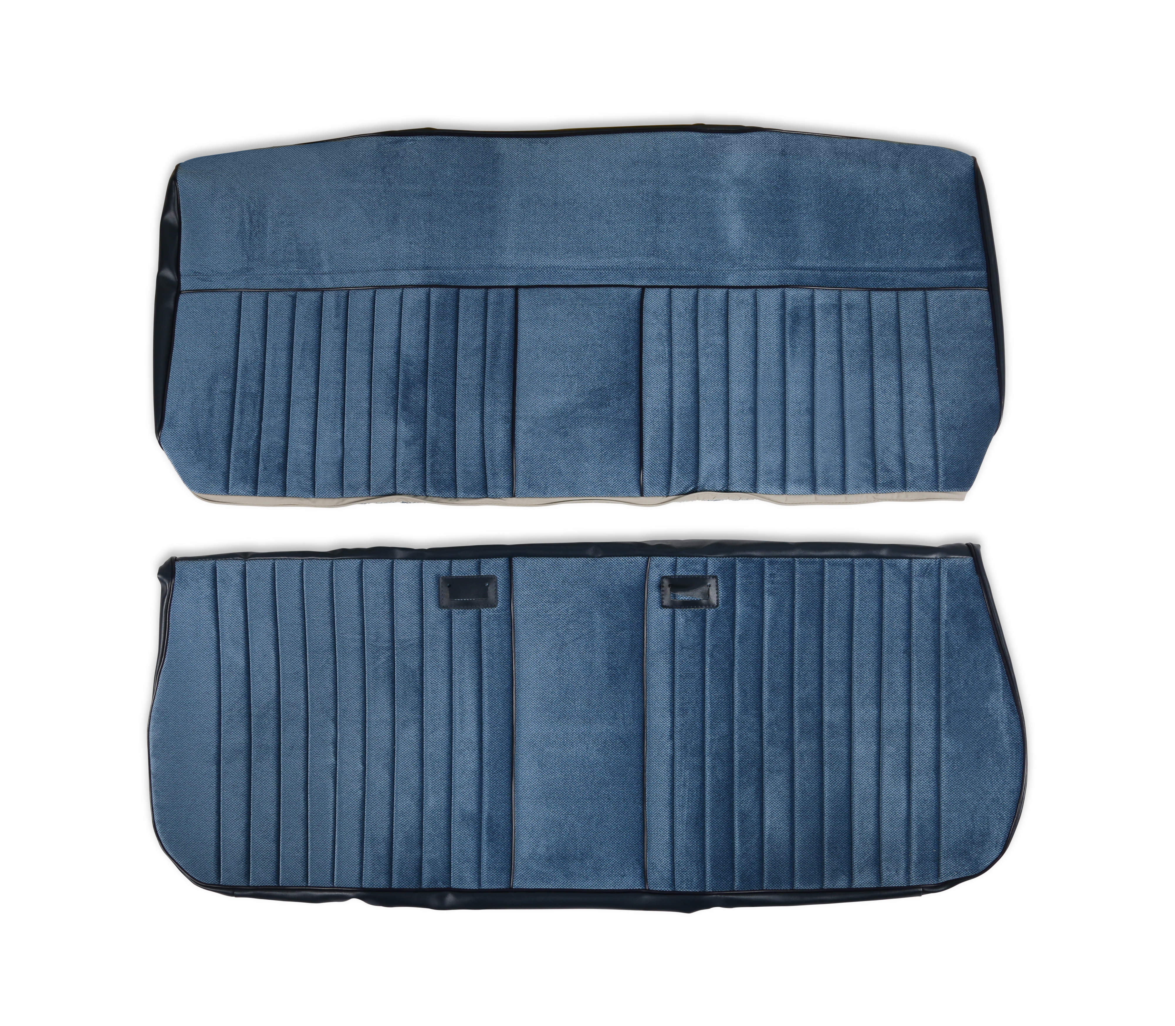 BROTHERS Trucks C/K Seat Upholstery Kit - Deluxe Pleat Cloth/Vinyl - Navy