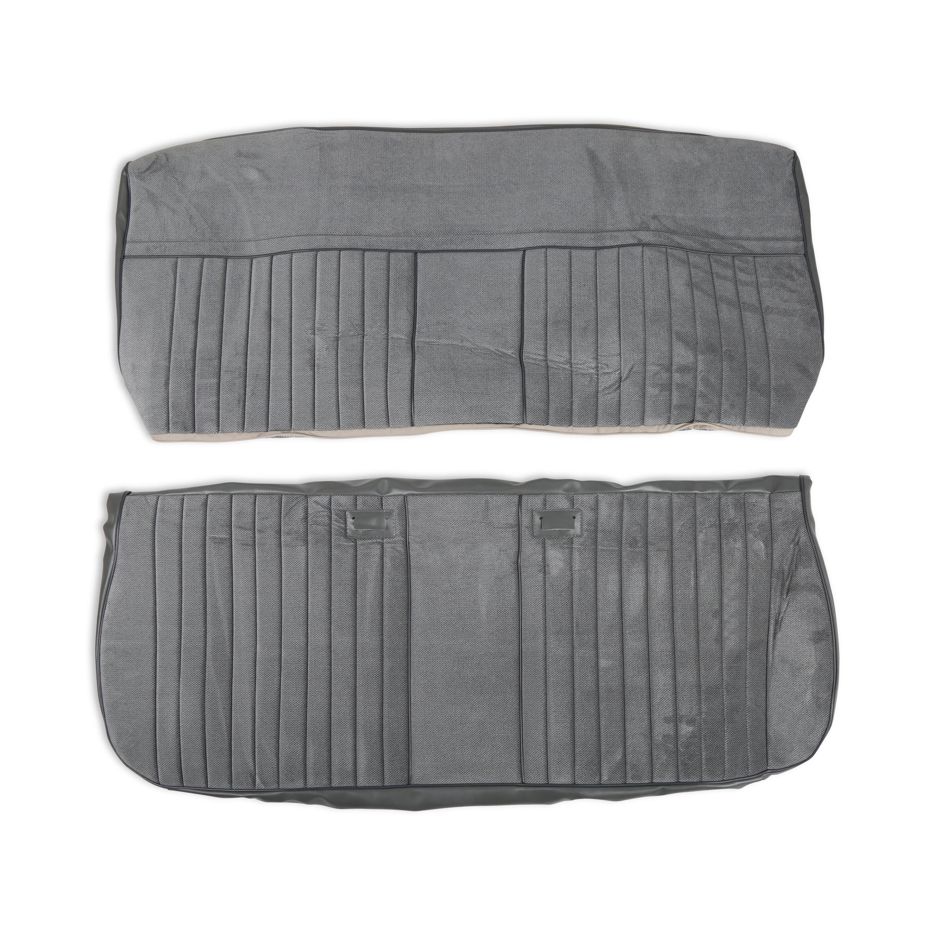 BROTHERS Trucks Seat Upholstery Kit - Deluxe Pleat Cloth/Vinyl - Grey/Charcoal