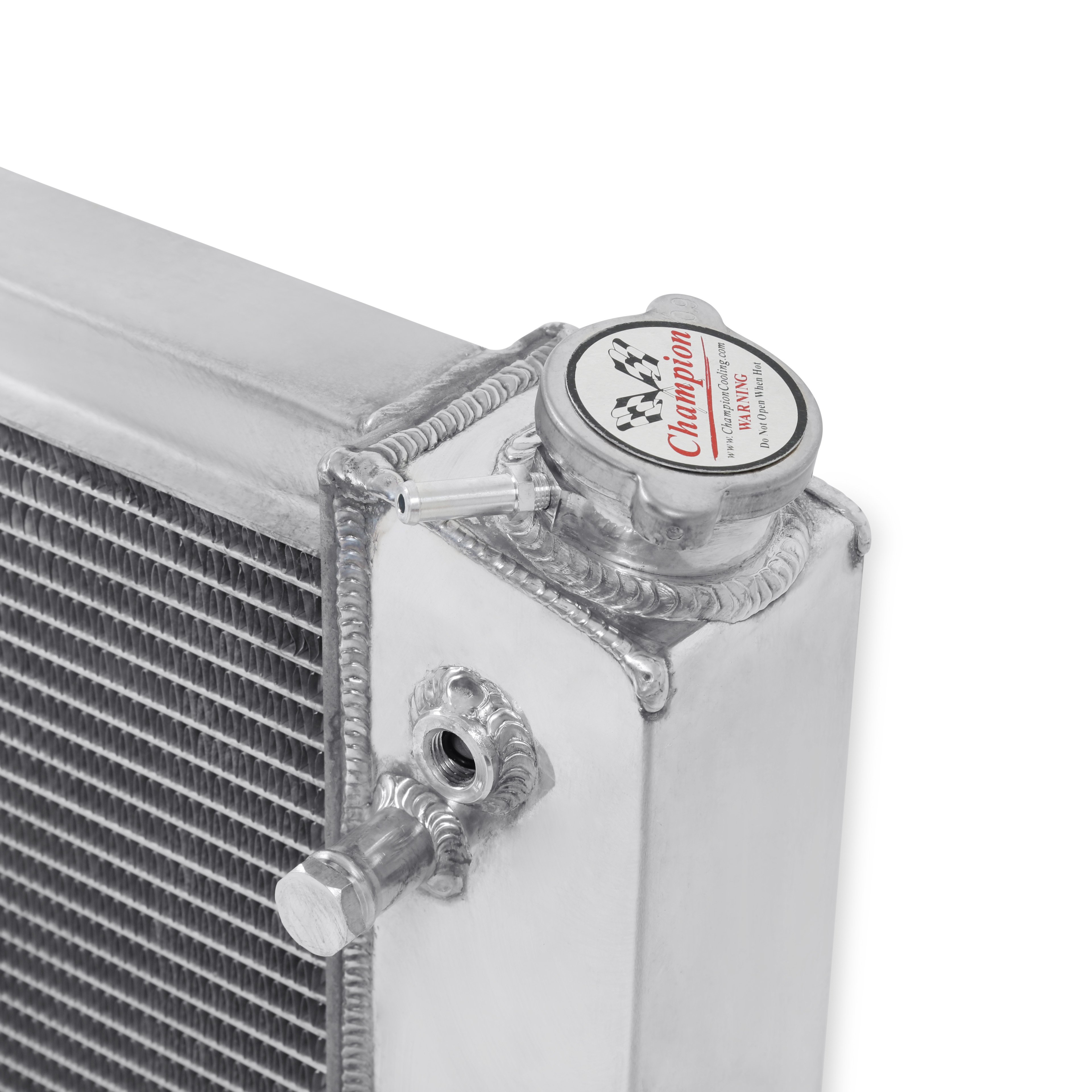 Brothers Trucks Aluminum Radiator - Auto - V8 - 4 Row - Image 2