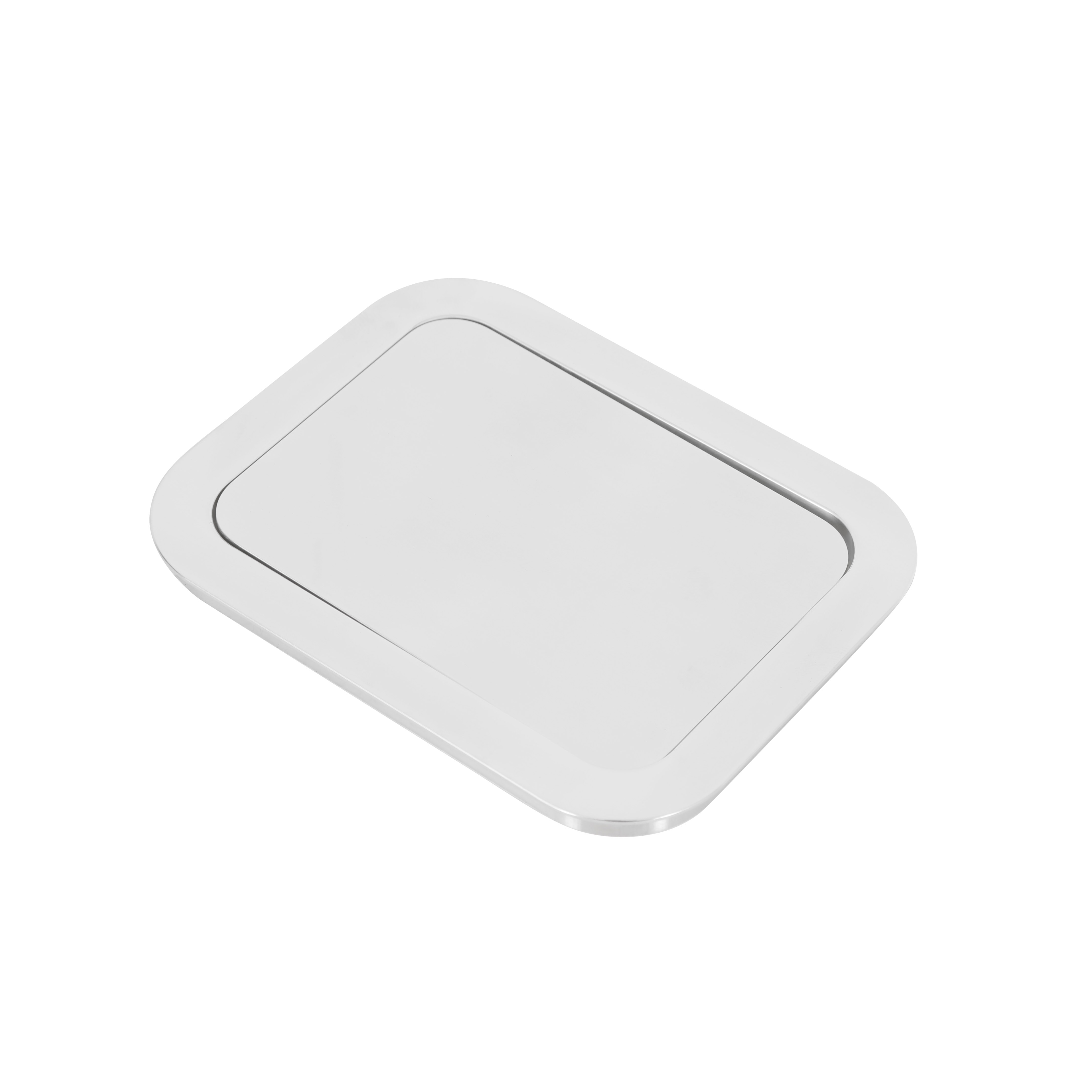 Brothers Trucks Billet Fuel Doors - Polished - without Ball Milling - Rectangle