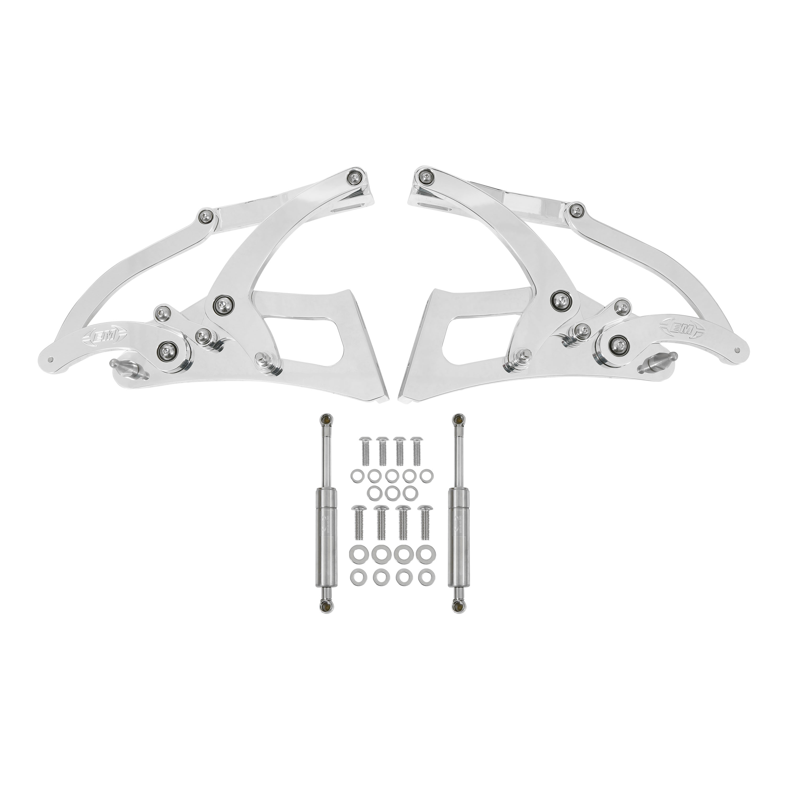 Brothers Trucks Billet Hood Hinges - Polished - Pair - Image 2