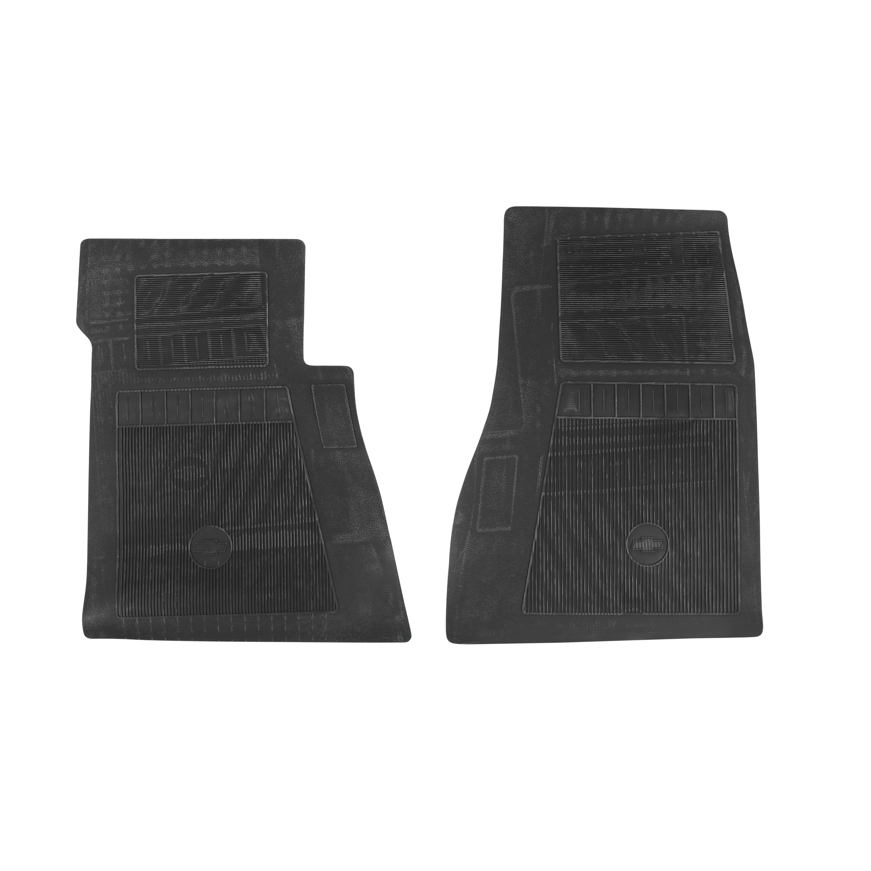 Brothers Trucks O.E. Style Rubber Floor Mats - 2 Pc Set - Black - Front - Image 2