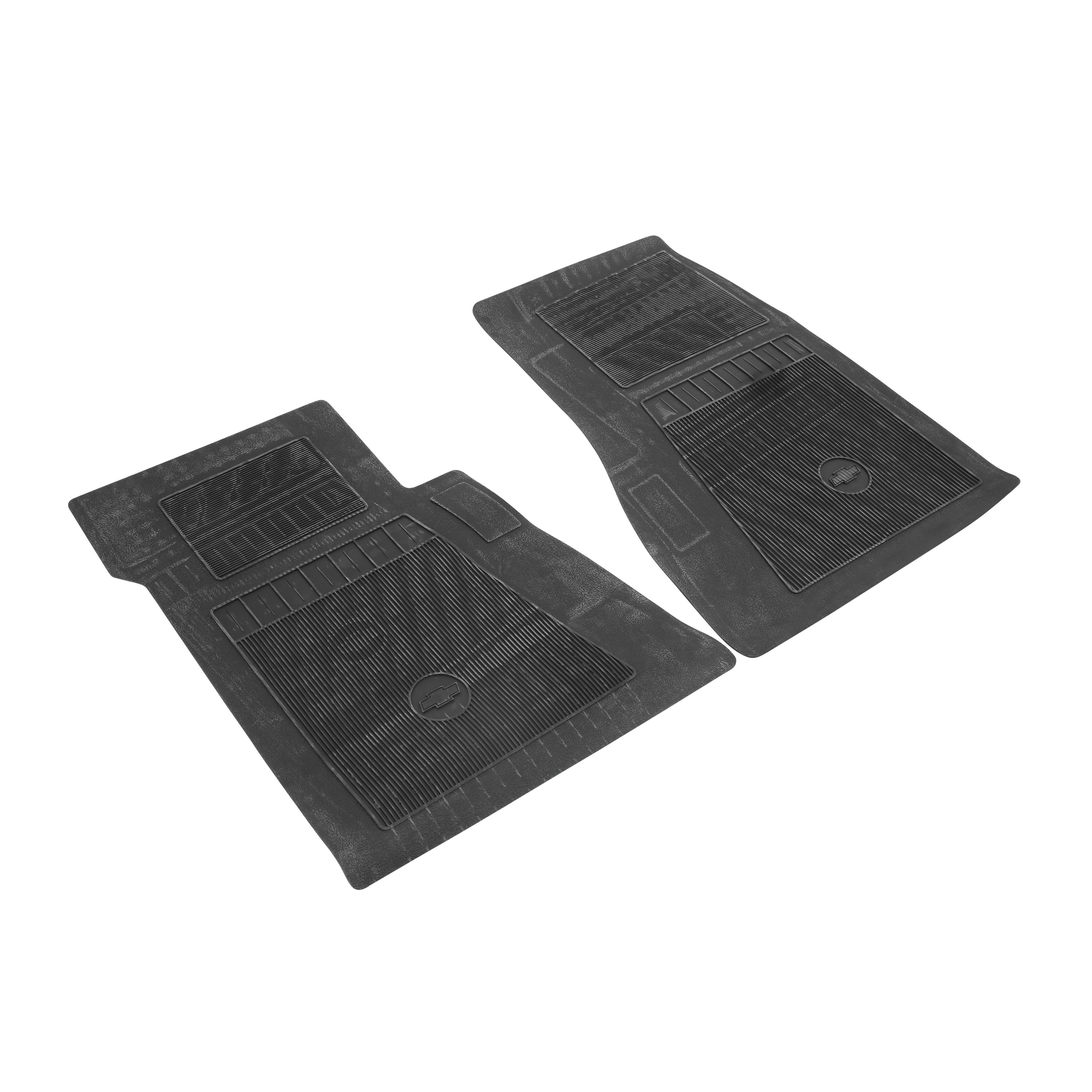 Brothers Trucks O.E. Style Rubber Floor Mats - 2 Pc Set - Black - Front - Image 4
