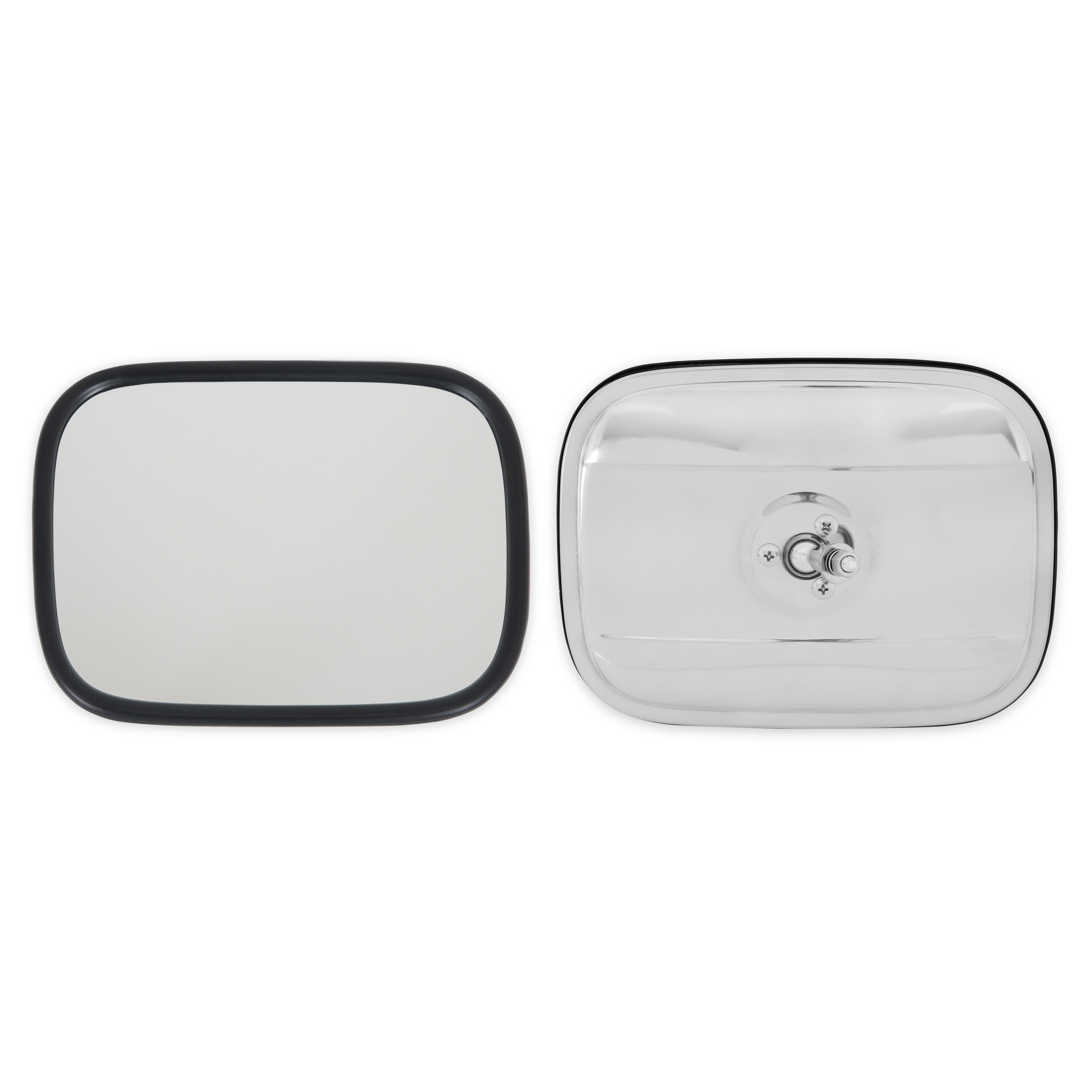 Brothers Trucks Complete Mirror Set - Stainless - Rectangle - Pair
