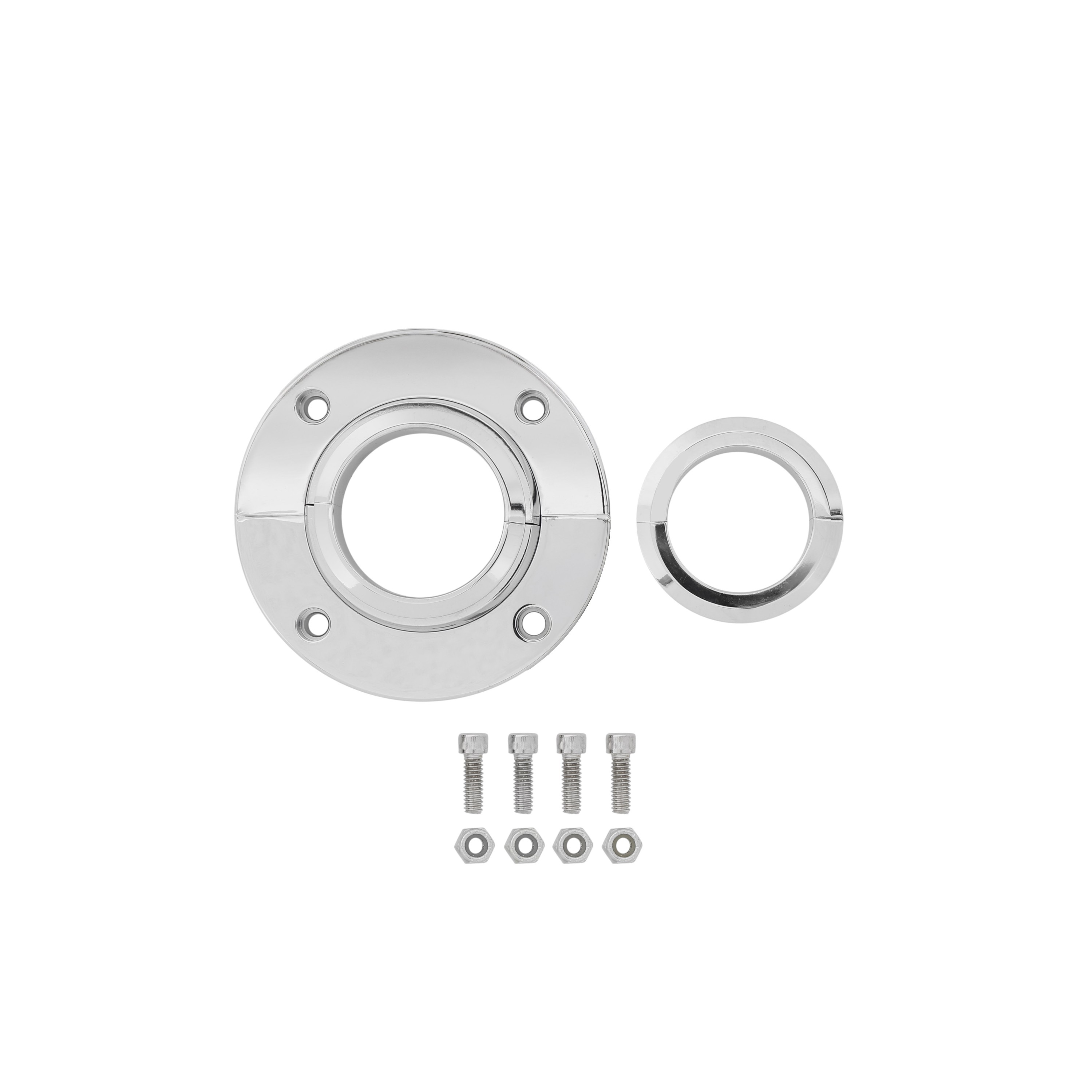 Brothers Trucks Universal Steering Column Floor Plate - Chrome - Image 2