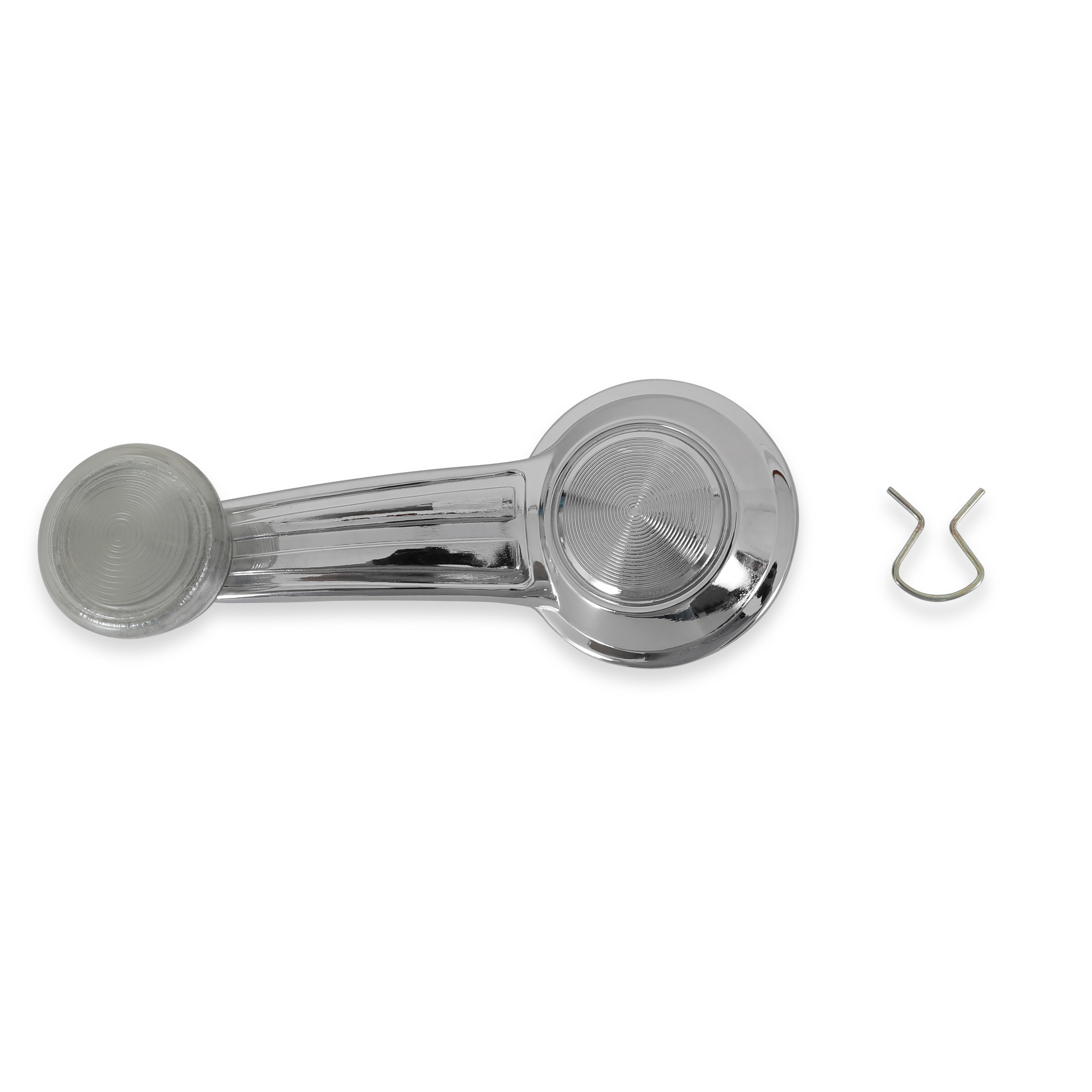 Brothers Trucks Window Crank - Chrome with Clear Knob - Each - Image 2