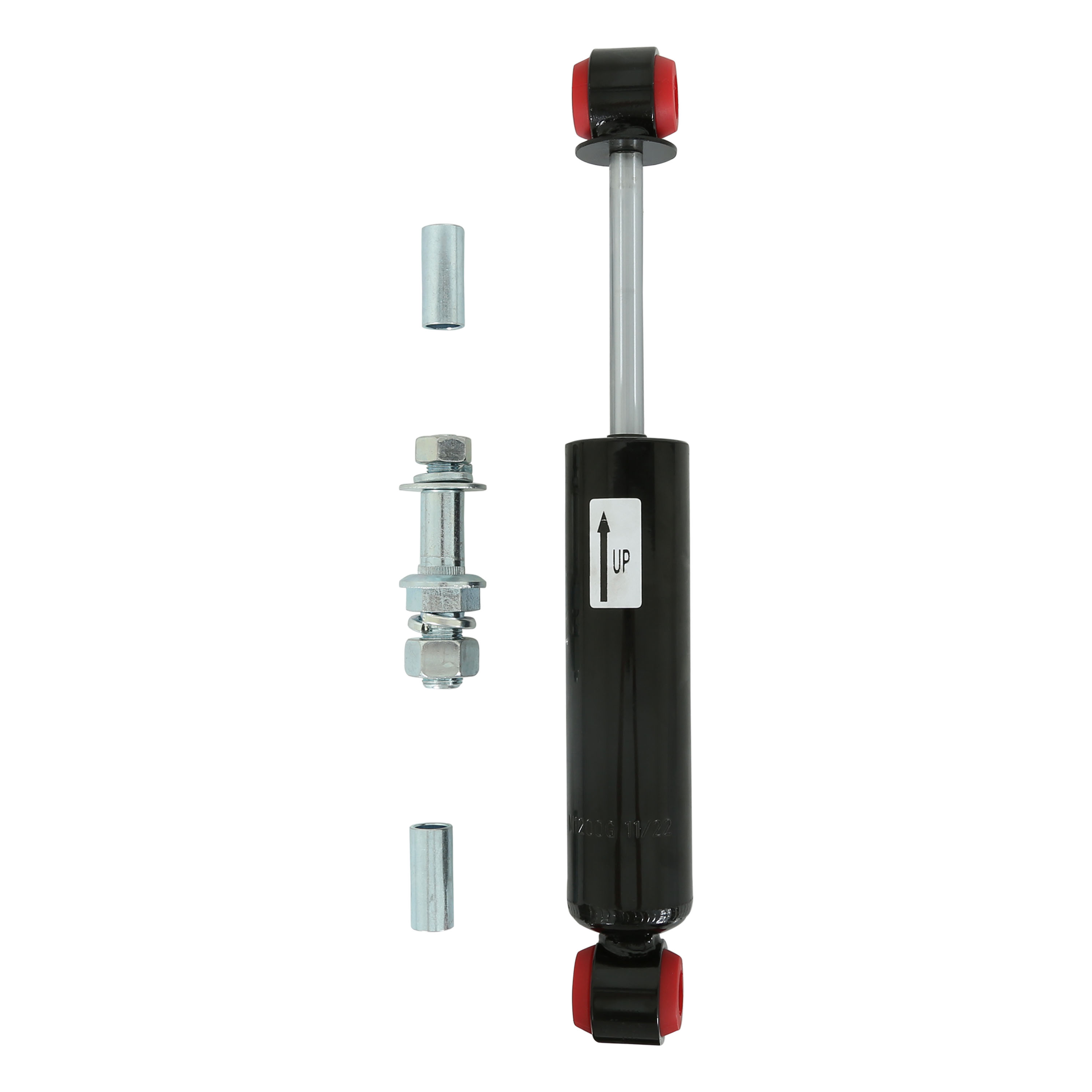 Brothers Trucks Front Gas Shock - 3 Inch Drop - Each - Black - Image 2