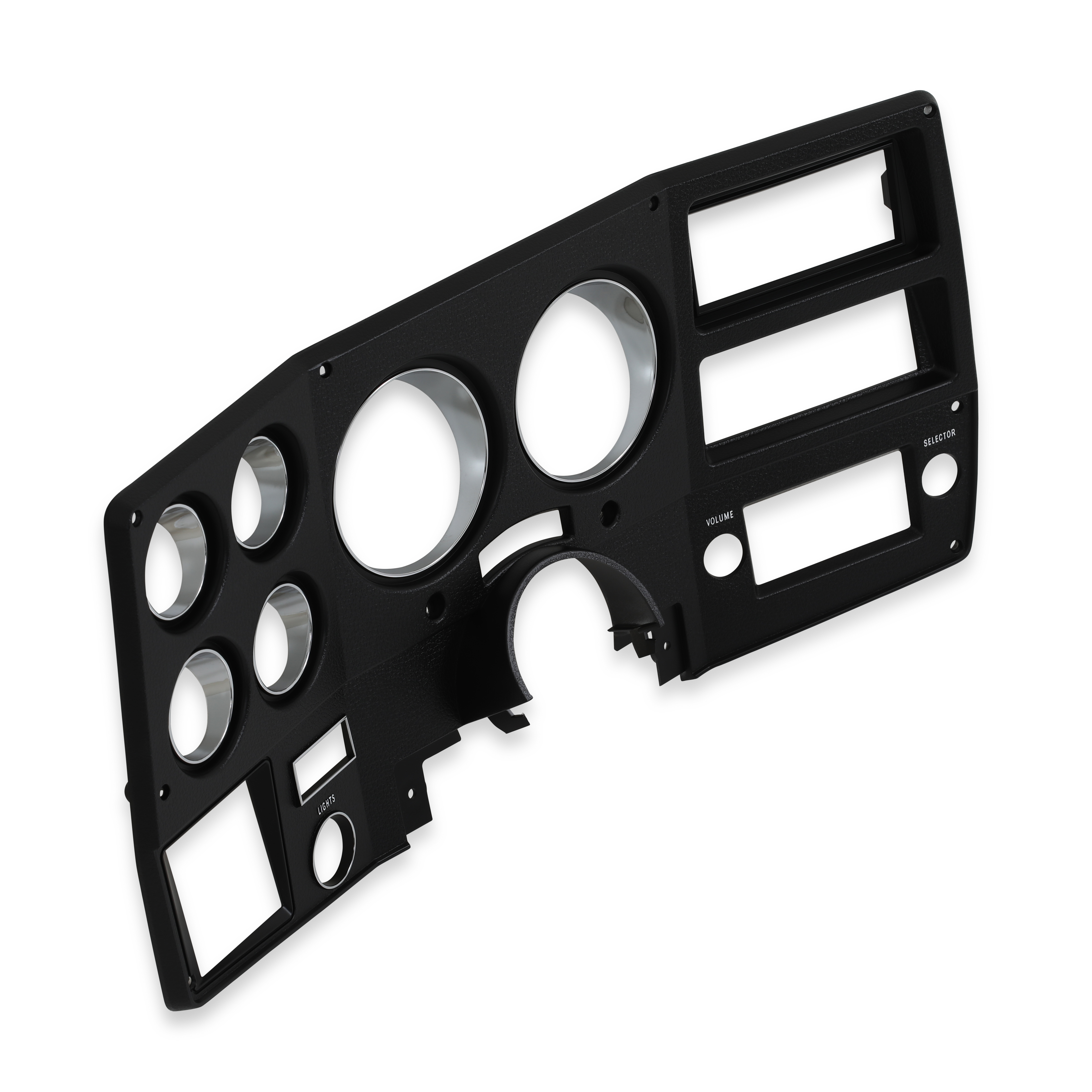Brothers Trucks Instrument Bezel - With A/C - Black/Chrome
