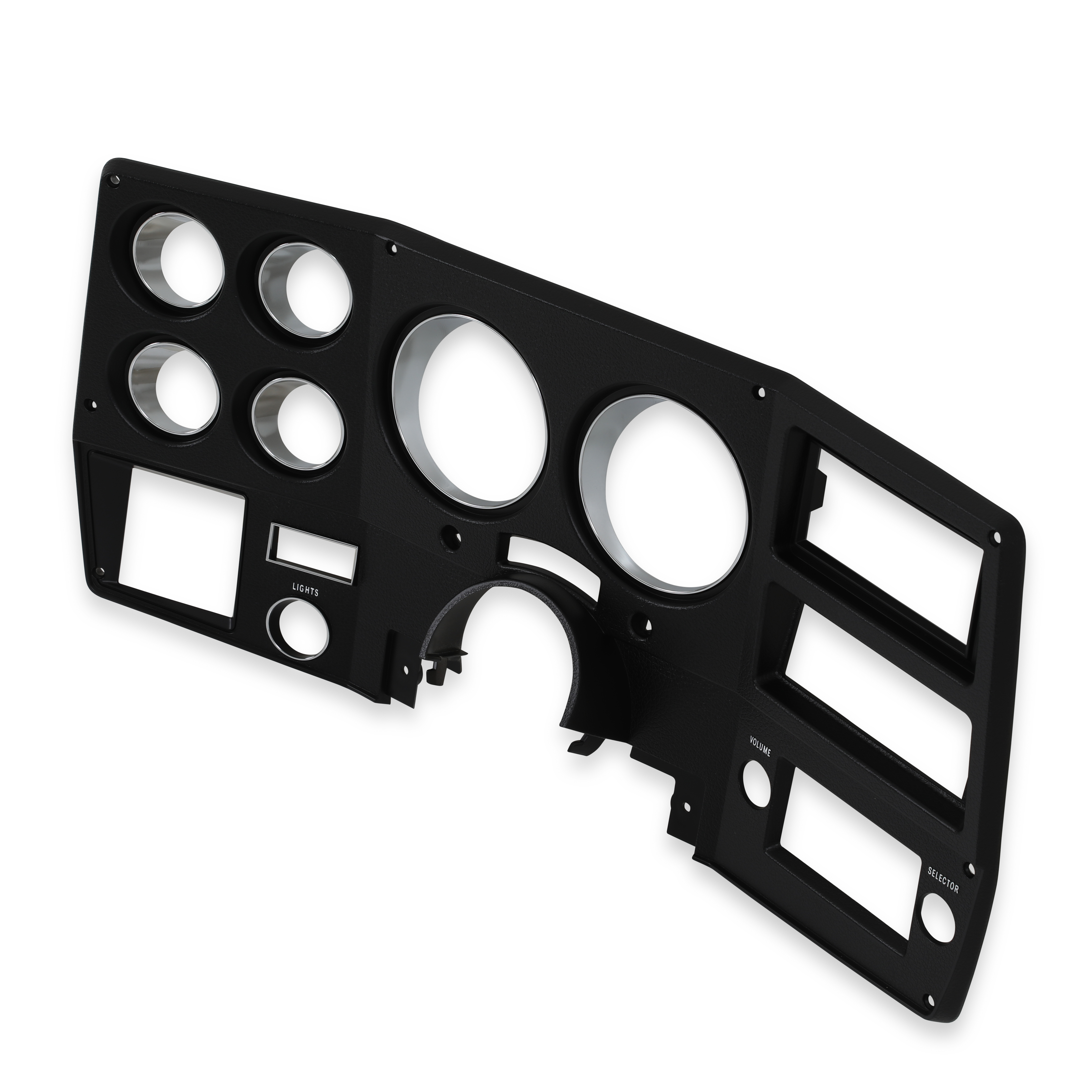 Brothers Trucks Instrument Bezel - With A/C - Black/Chrome - Image 3