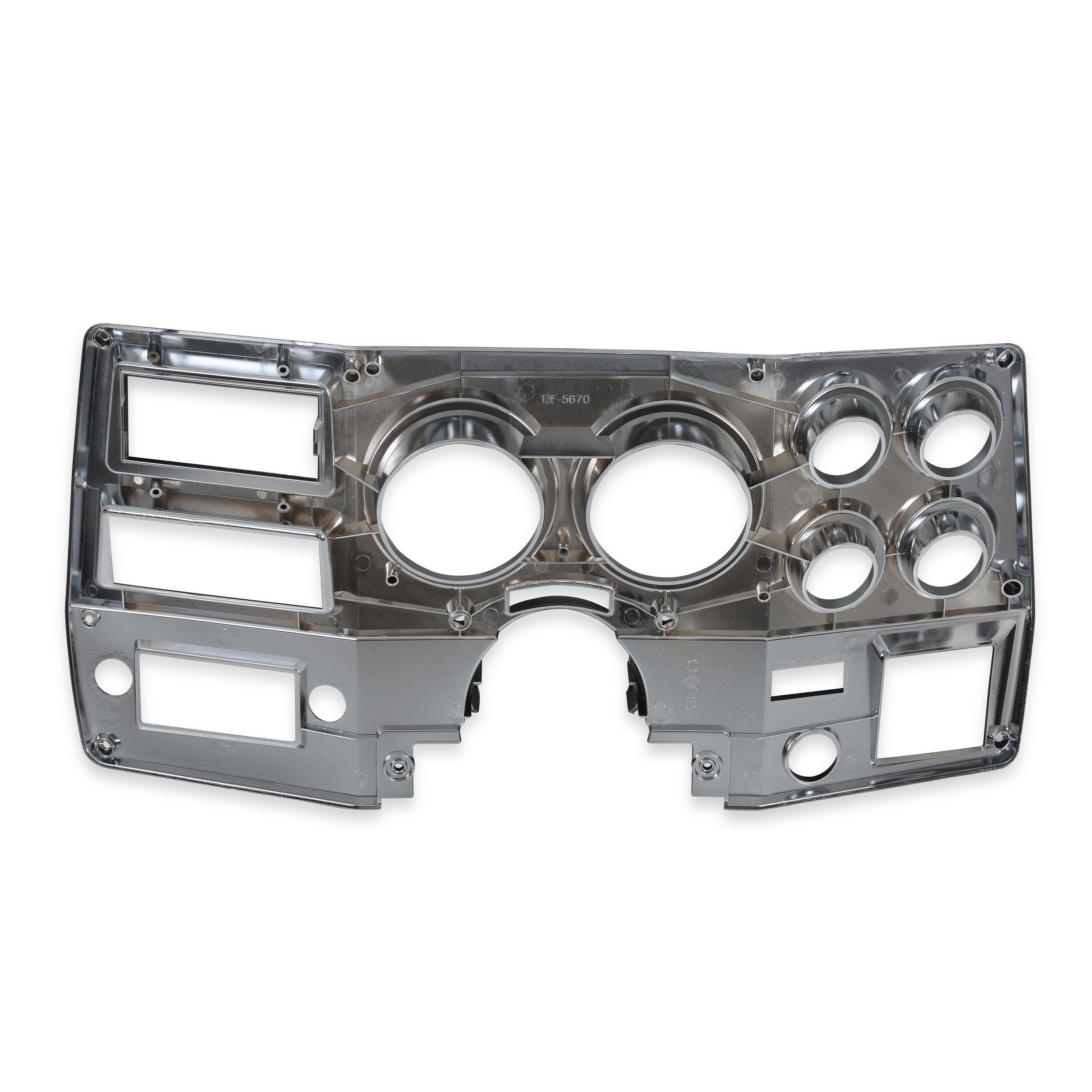 Brothers Trucks Instrument Bezel - With A/C - Black/Chrome - Image 4