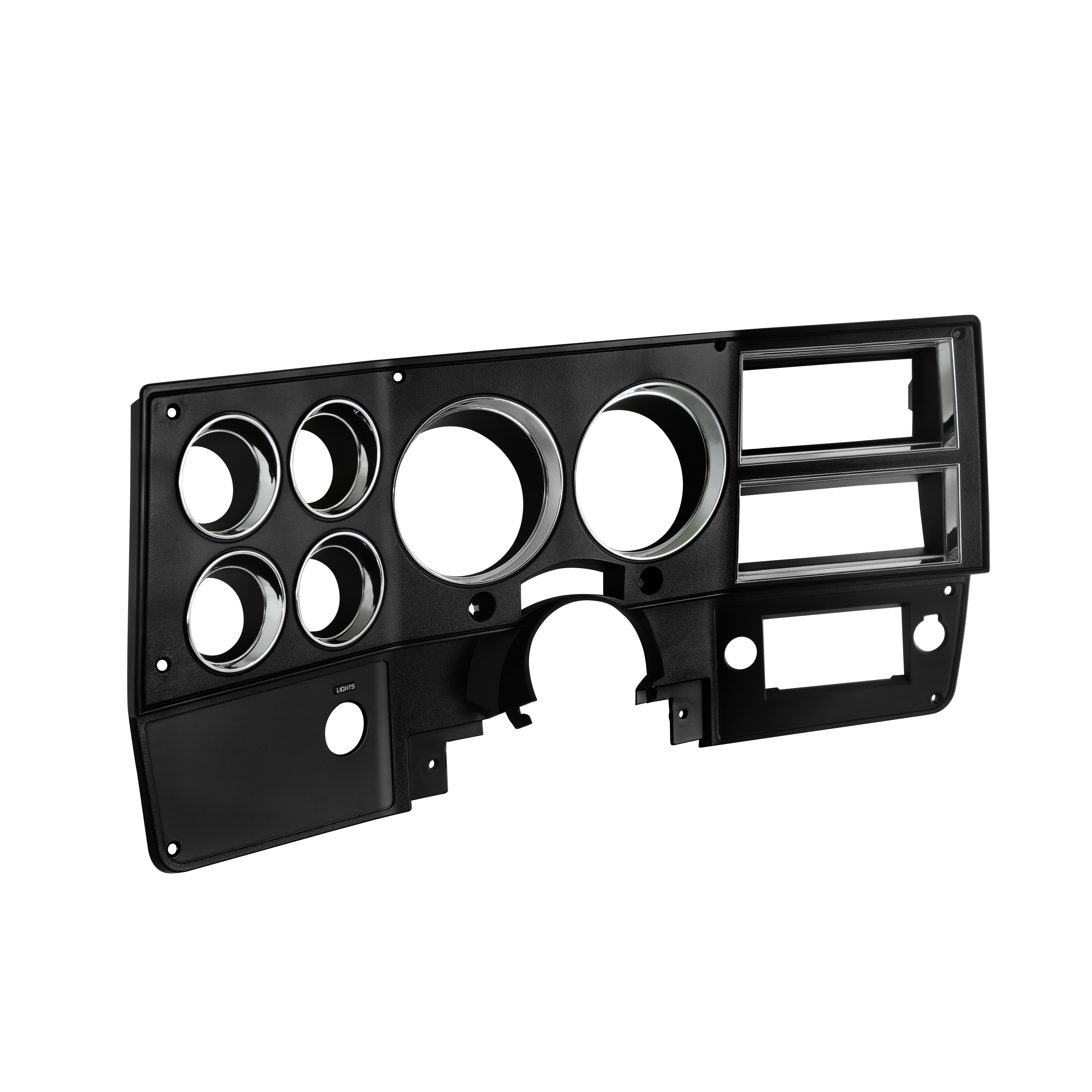 Brothers Trucks Instrument Bezel - Without A/C - Black/Chrome
