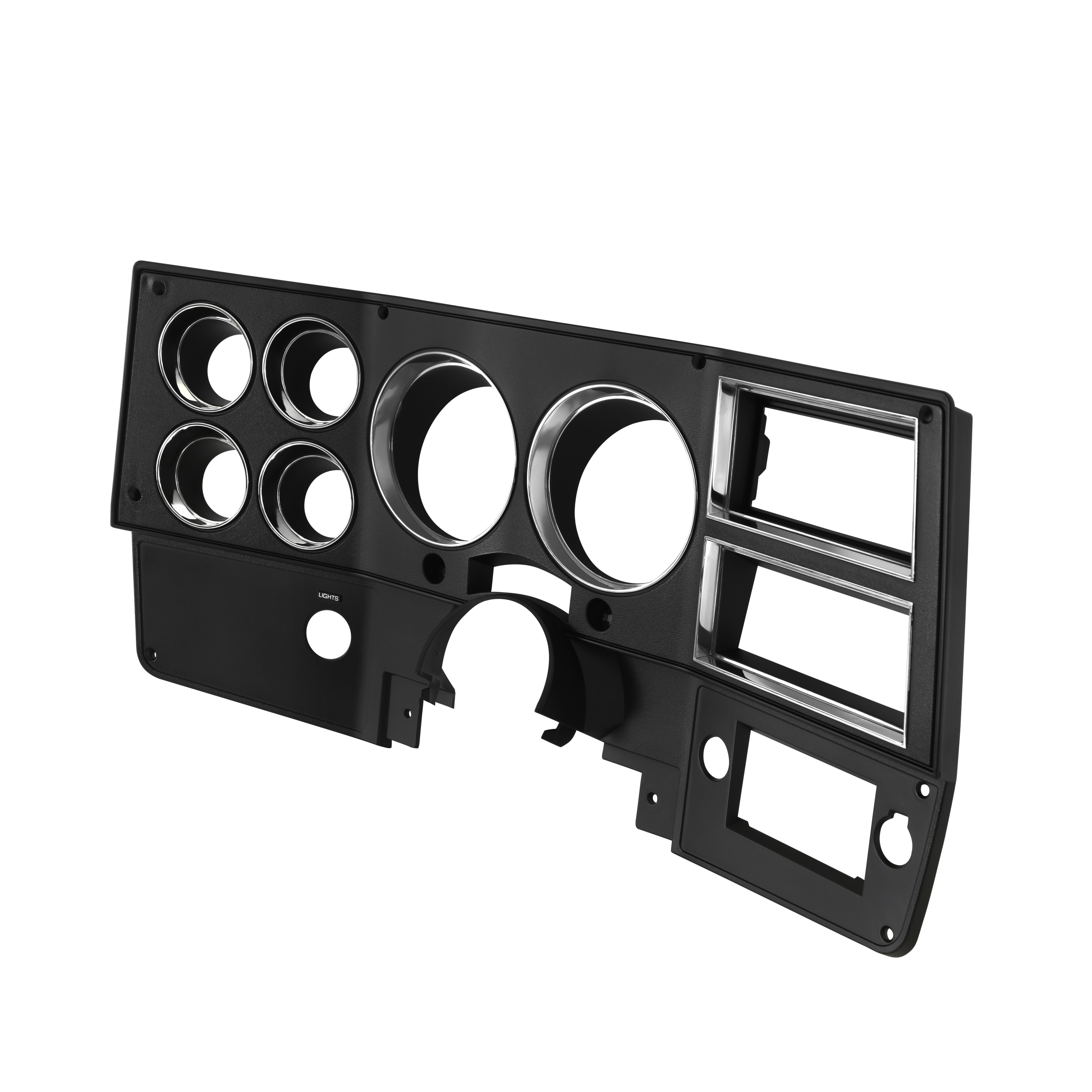 Brothers Trucks Instrument Bezel - Without A/C - Black/Chrome - Image 4
