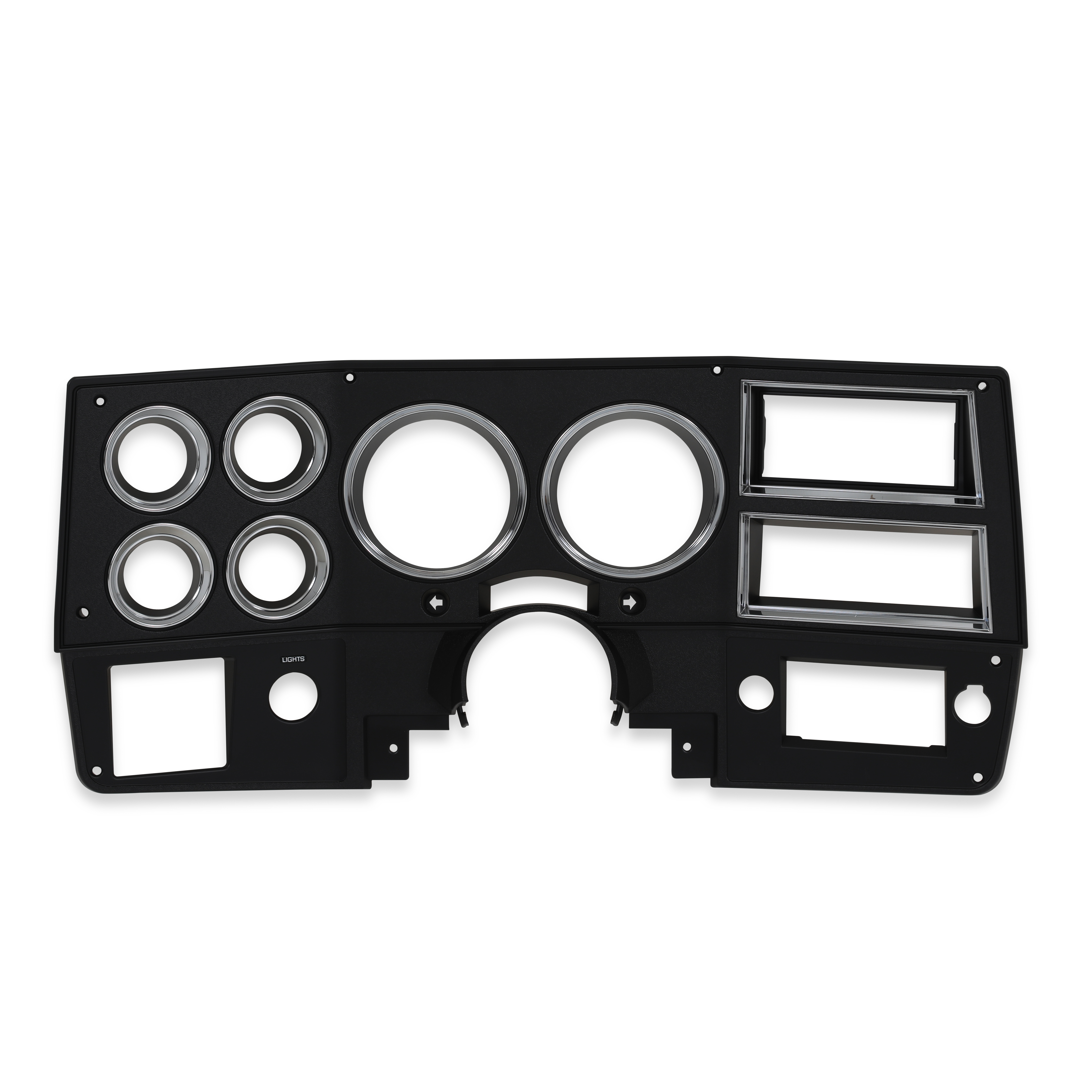 Brothers Trucks Instrument Bezel - With A/C - Black/Chrome - Image 2