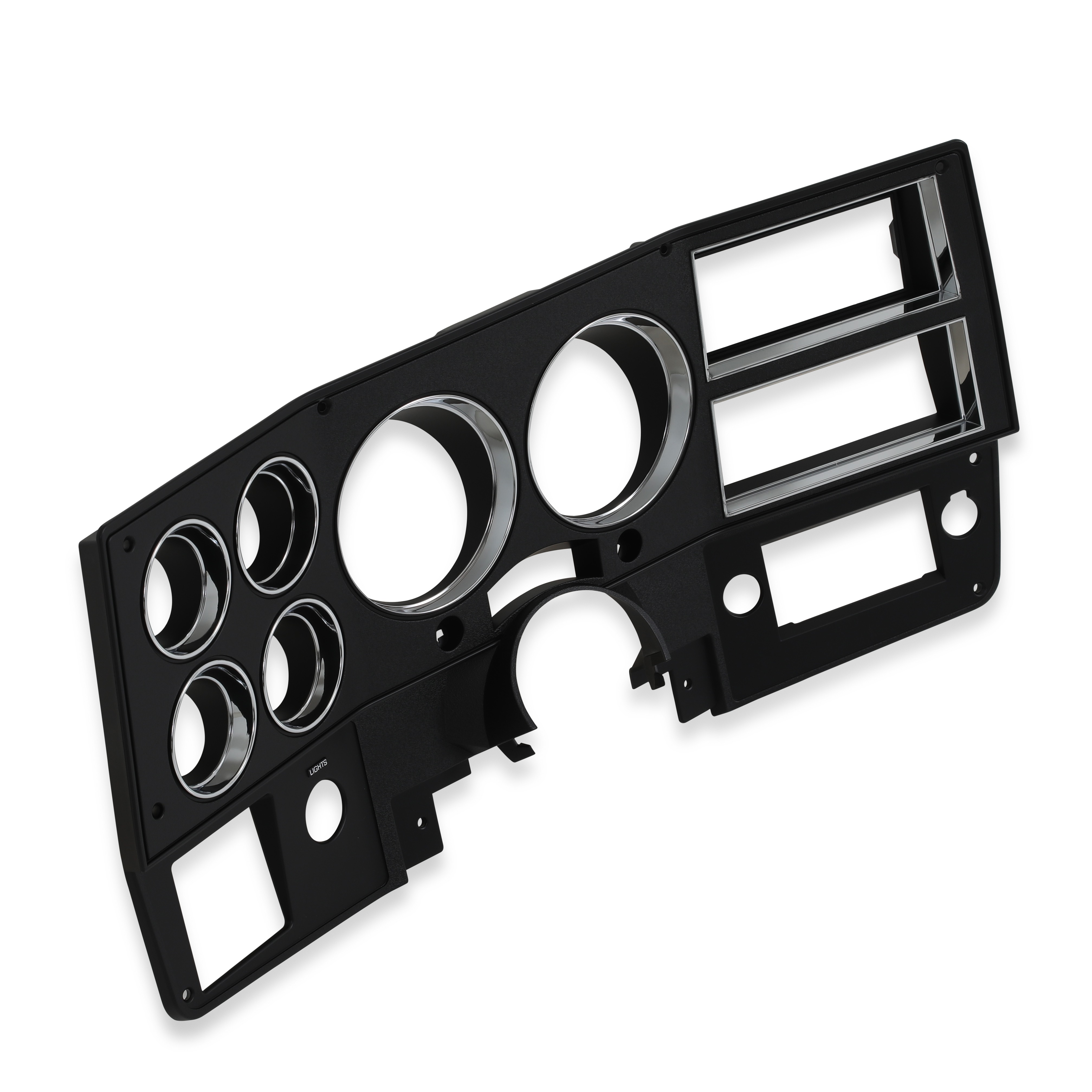 Brothers Trucks Instrument Bezel - With A/C - Black/Chrome - Image 3