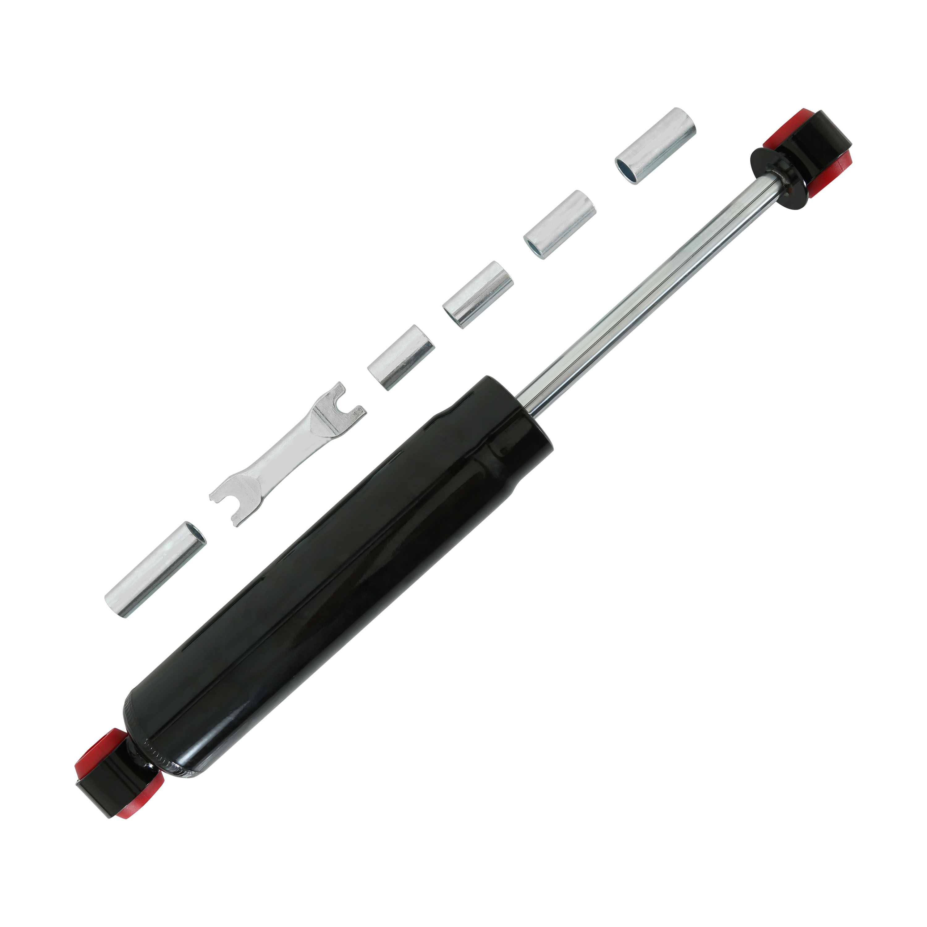 Brothers Trucks Rear Gas Shock - 3 to 4 Inch Drop - Each - Black - Image 4