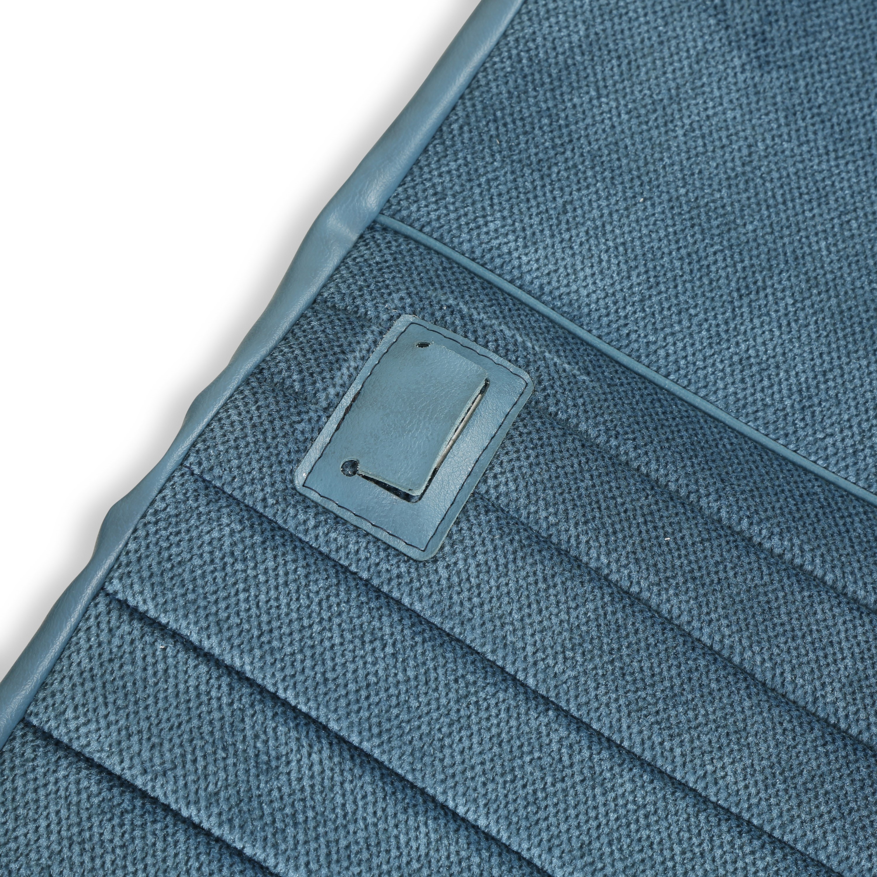 Brothers Trucks Seat Cover-Front Bench-Med Blue Vinyl/Blue Velour - Image 4