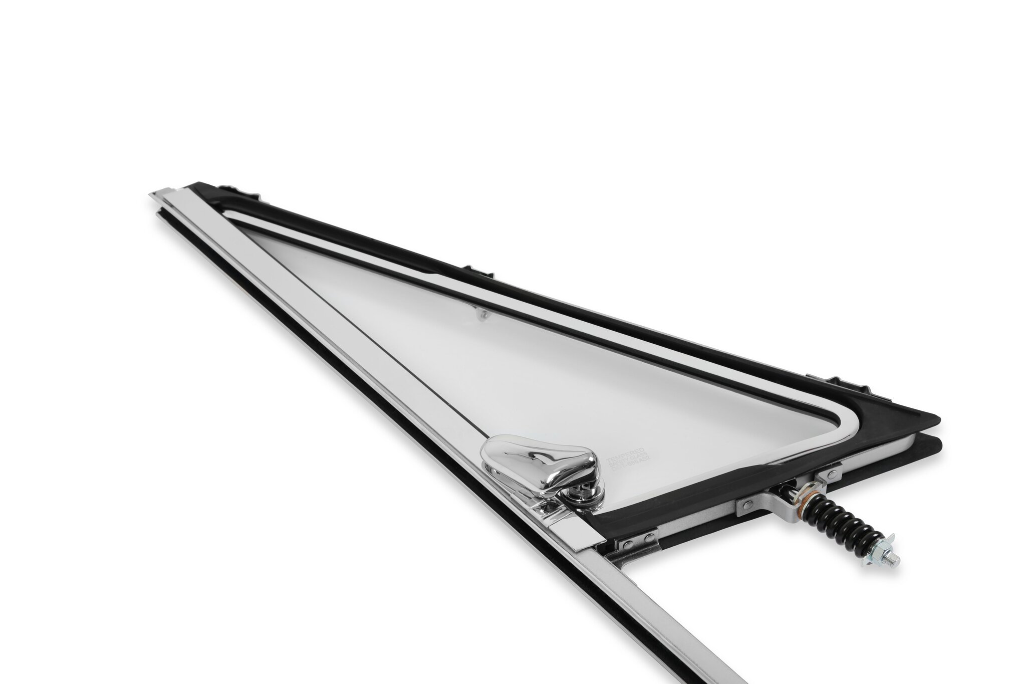 Brothers Trucks Vent Window Assembly - Chrome - Clear - Left - Image 5